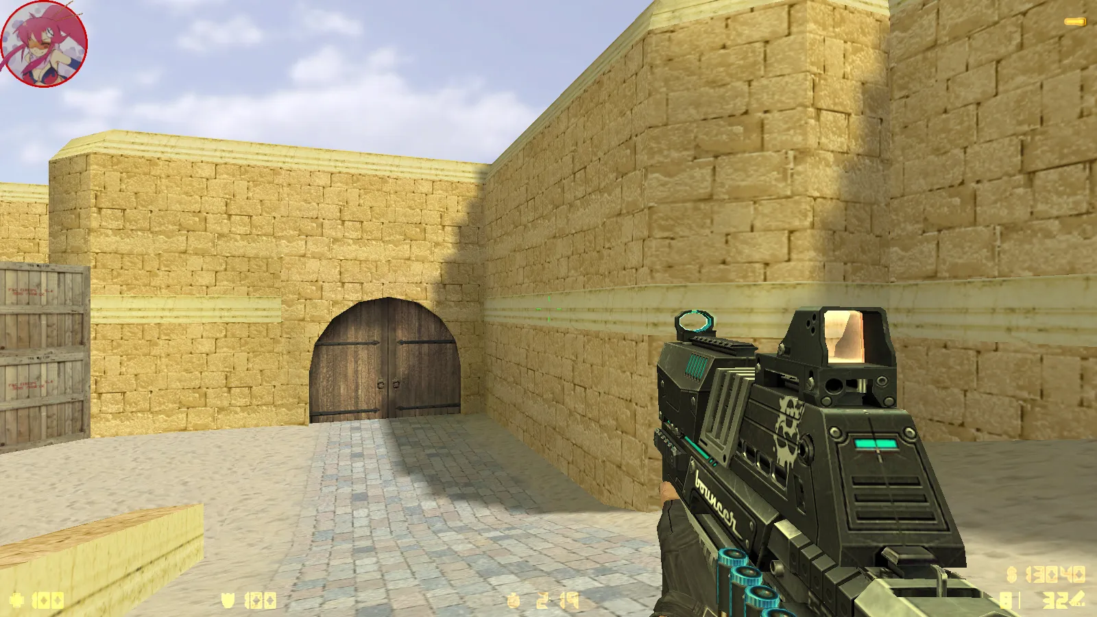 Скриншот  CS 1.6 Аниме версия: моды, 29 моделей оружия, монстры за стороны, кирито и Асуна в меню, звуки и оптимизированный конфиг