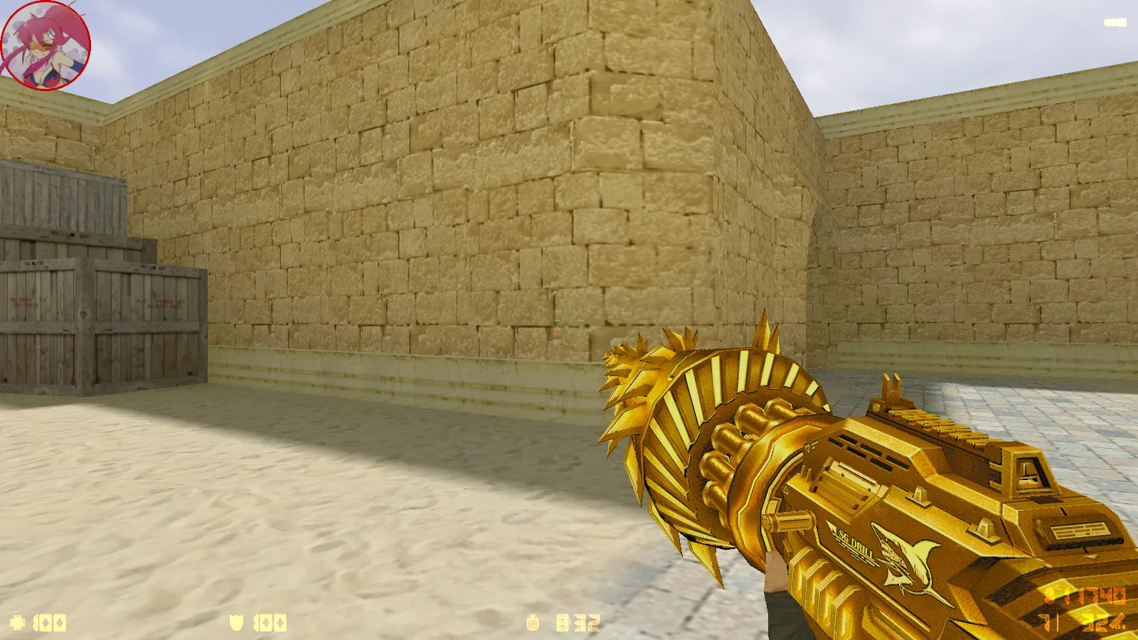 Скриншот  CS 1.6 Аниме версия: моды, 29 моделей оружия, монстры за стороны, кирито и Асуна в меню, звуки и оптимизированный конфиг