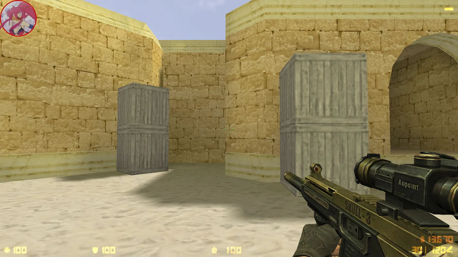 Скриншот  CS 1.6 Аниме версия: моды, 29 моделей оружия, монстры за стороны, кирито и Асуна в меню, звуки и оптимизированный конфиг