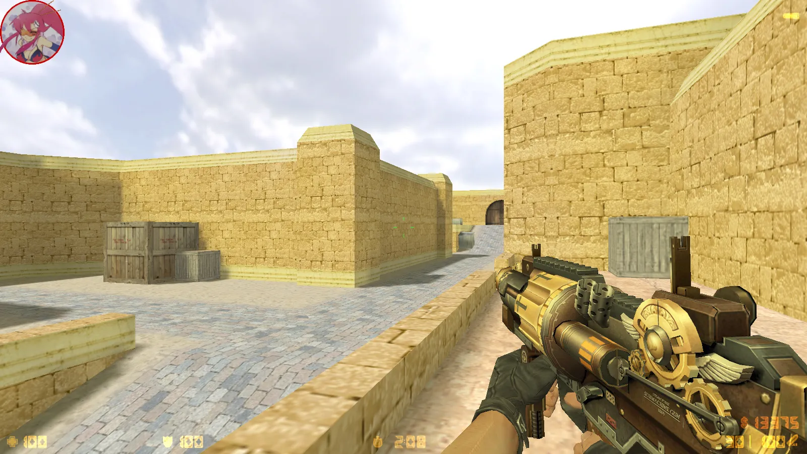 Скриншот  CS 1.6 Аниме версия: моды, 29 моделей оружия, монстры за стороны, кирито и Асуна в меню, звуки и оптимизированный конфиг