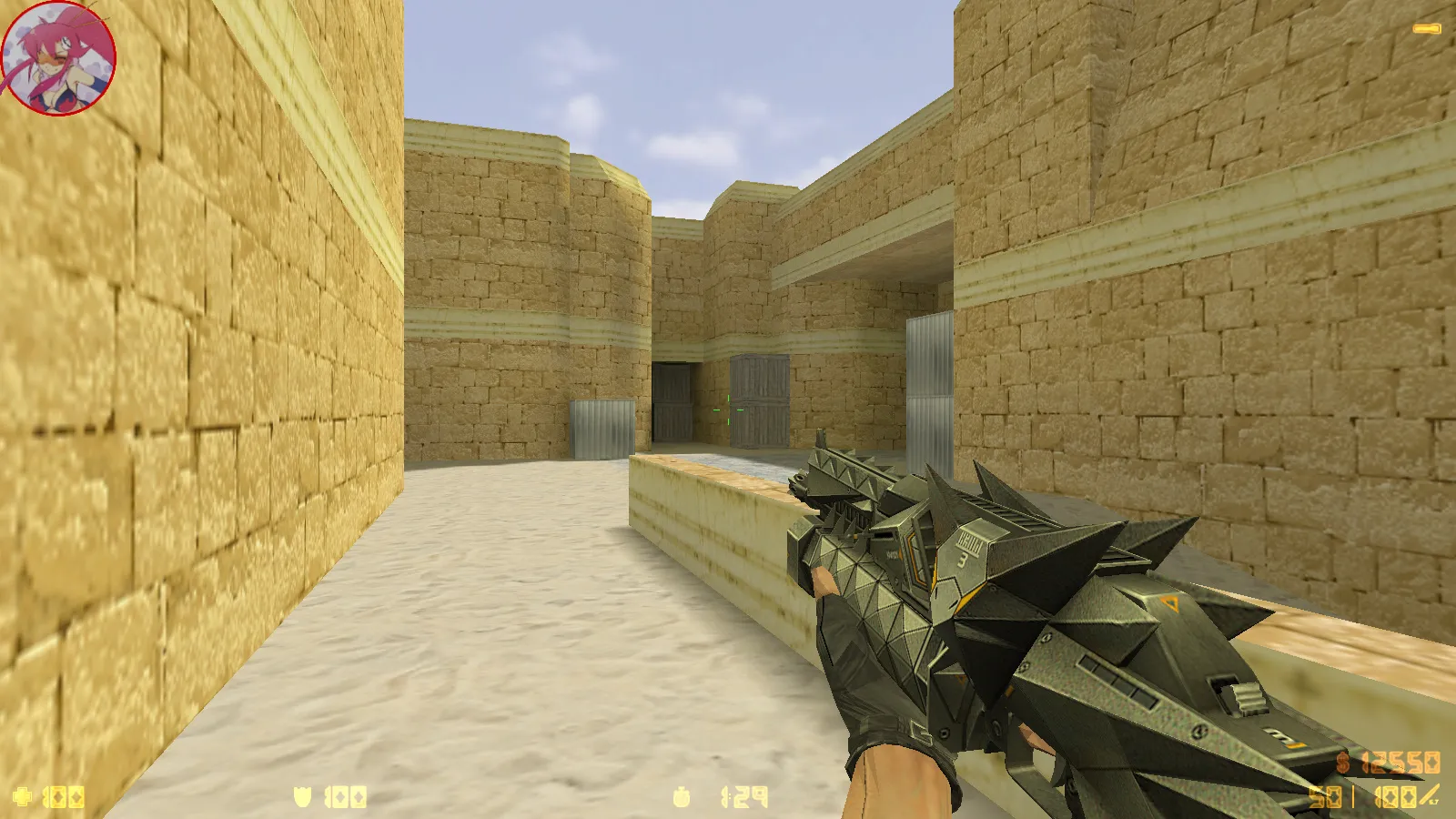 Скриншот  CS 1.6 Аниме версия: моды, 29 моделей оружия, монстры за стороны, кирито и Асуна в меню, звуки и оптимизированный конфиг