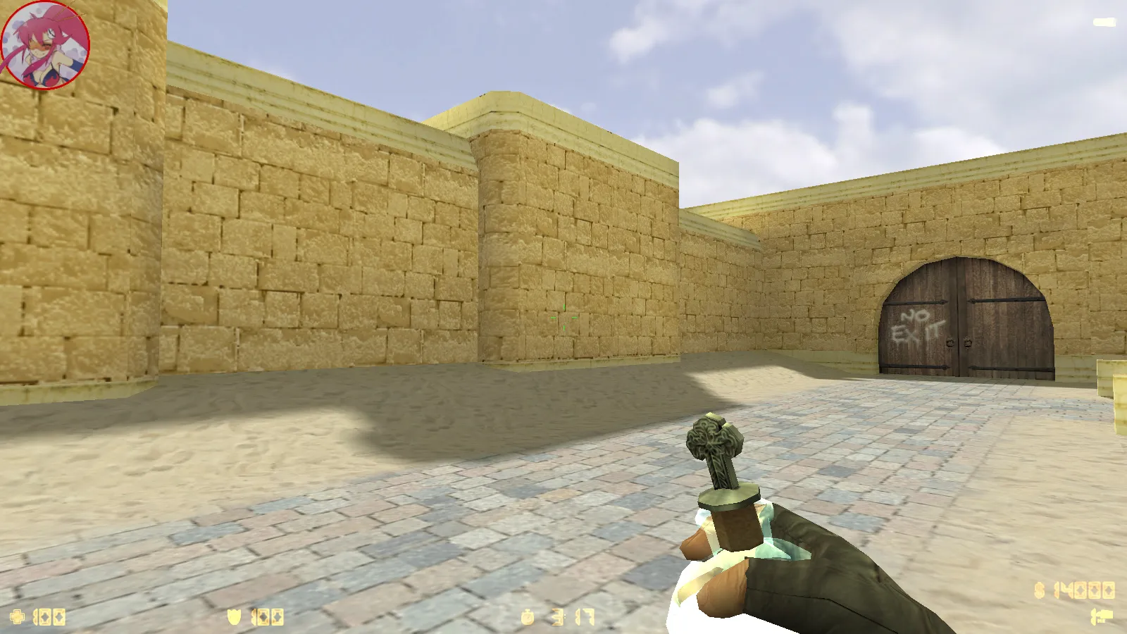 Скриншот  CS 1.6 Аниме версия: моды, 29 моделей оружия, монстры за стороны, кирито и Асуна в меню, звуки и оптимизированный конфиг