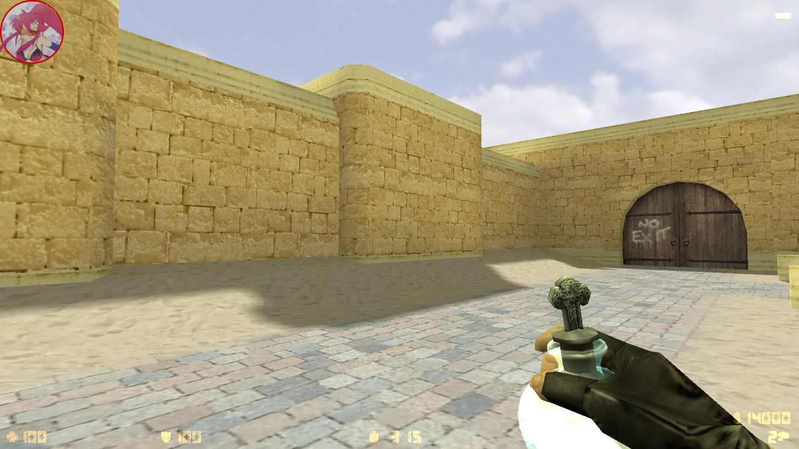 Скриншот  CS 1.6 Аниме версия: моды, 29 моделей оружия, монстры за стороны, кирито и Асуна в меню, звуки и оптимизированный конфиг