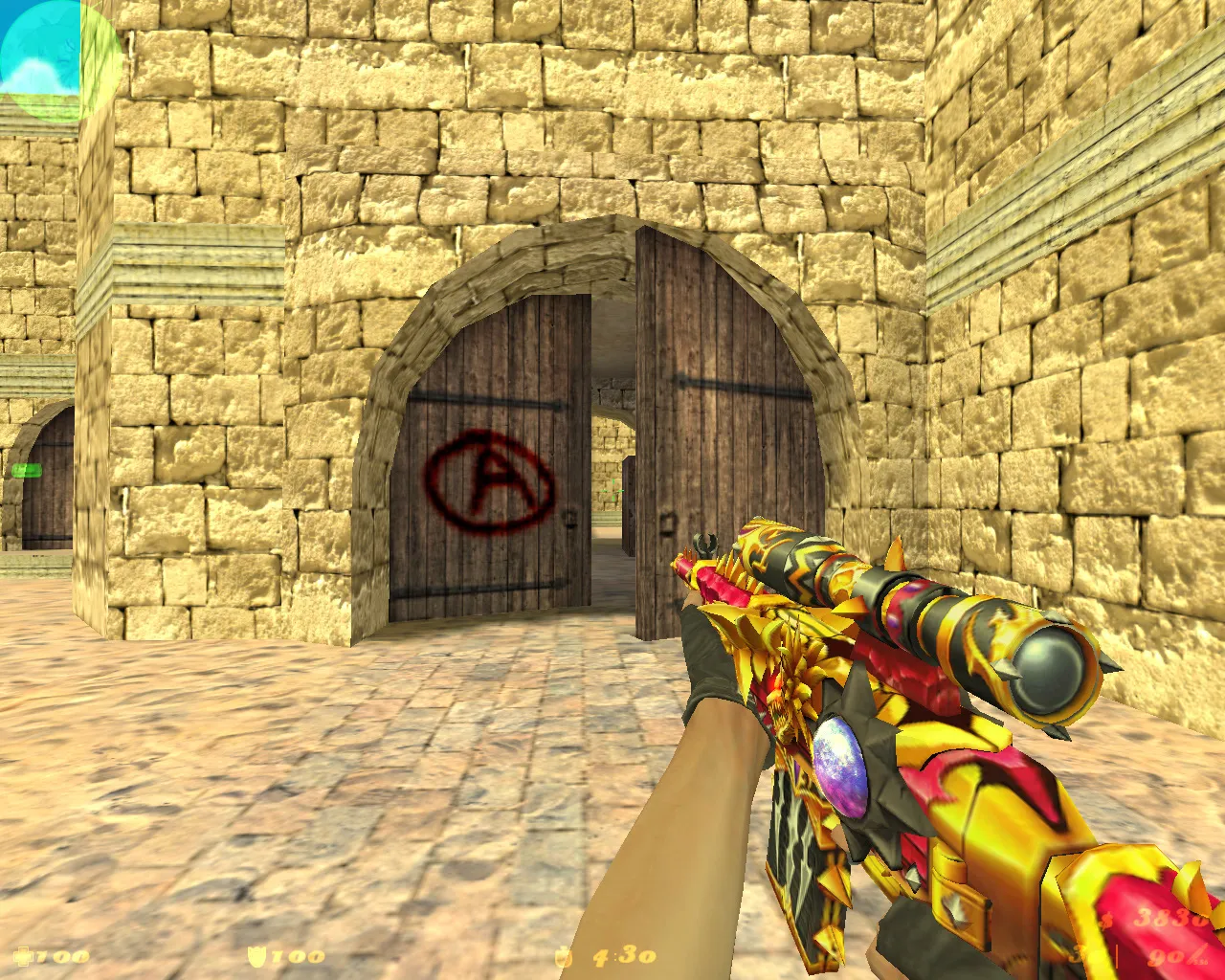 Скриншот  Аниме-сборка CS 1.6: модели, оружие с v_/p_/w_ анимацией, HUD, меню, музыка и оптимизированный config.cfg