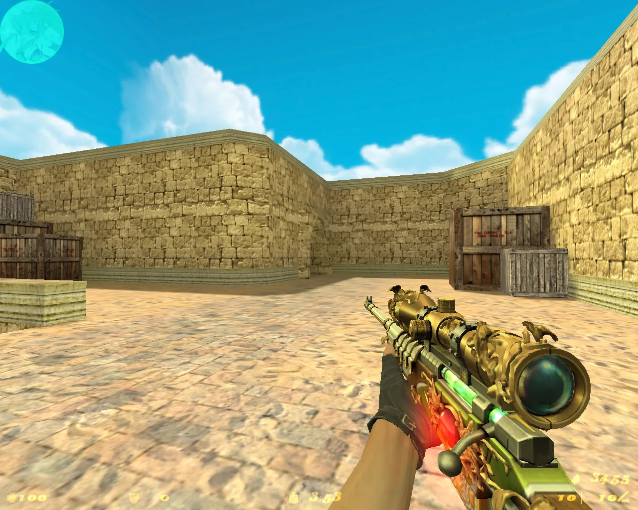 Скриншот  Аниме-сборка CS 1.6: модели, оружие с v_/p_/w_ анимацией, HUD, меню, музыка и оптимизированный config.cfg