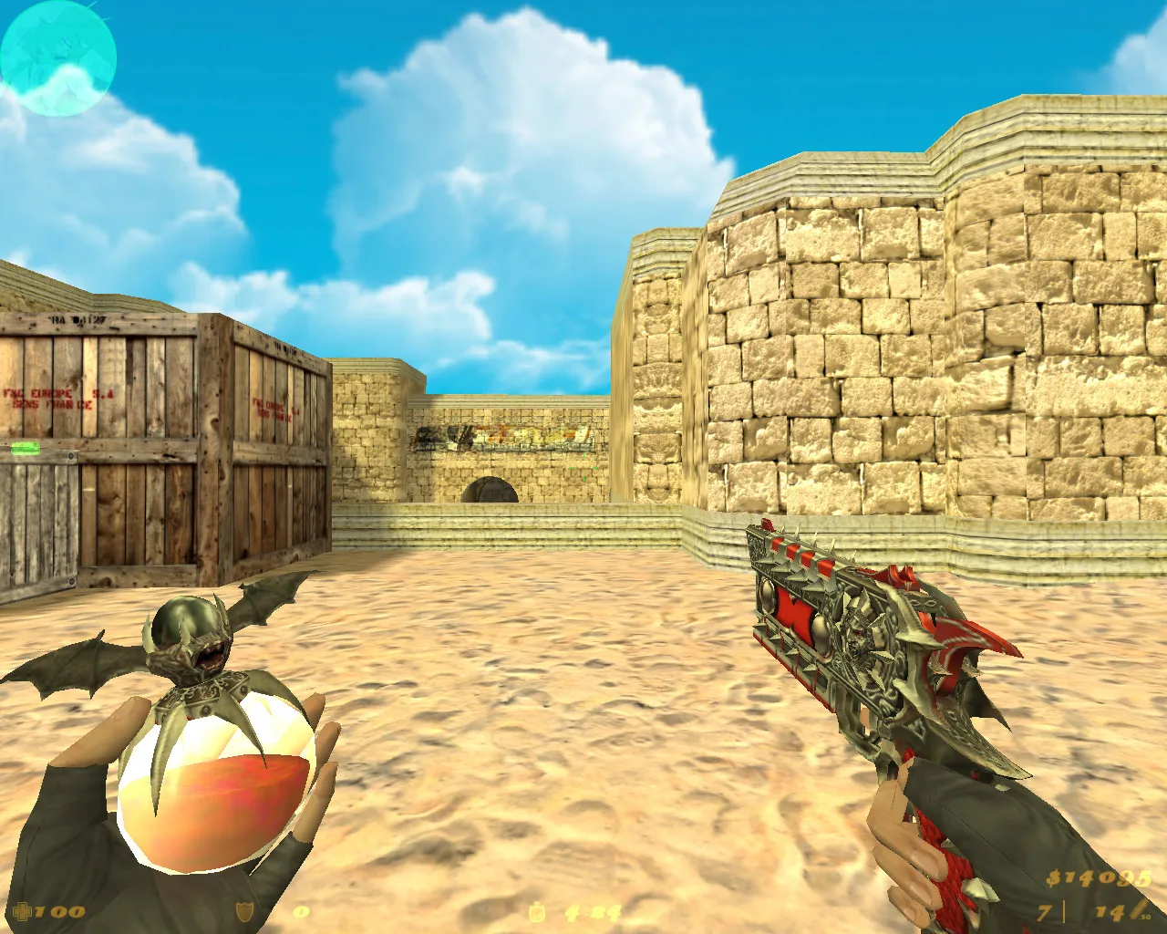 Скриншот  Аниме-сборка CS 1.6: модели, оружие с v_/p_/w_ анимацией, HUD, меню, музыка и оптимизированный config.cfg