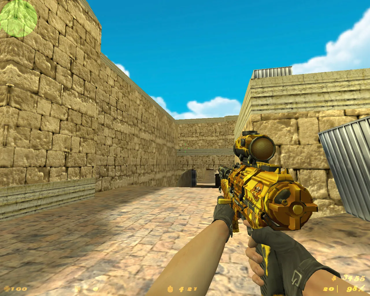 Скриншот  Аниме-сборка CS 1.6: модели, оружие с v_/p_/w_ анимацией, HUD, меню, музыка и оптимизированный config.cfg