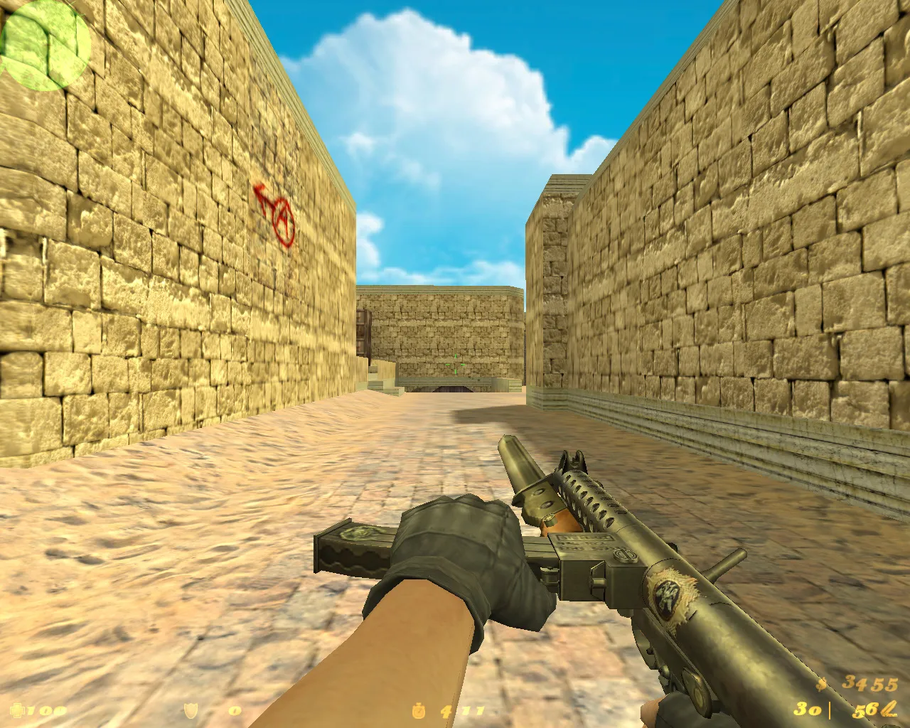 Скриншот  Аниме-сборка CS 1.6: модели, оружие с v_/p_/w_ анимацией, HUD, меню, музыка и оптимизированный config.cfg