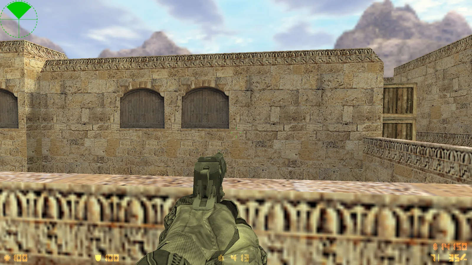 Скриншот  CS 1.6 Antiterror: скины и графика, 29 моделей оружия, перчатки, меню в темно-сером стиле и оптимизированный конфиг