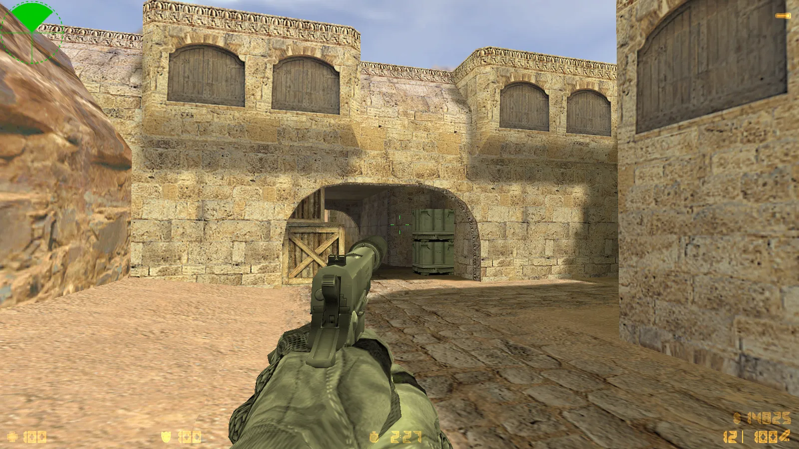 Скриншот  CS 1.6 Antiterror: скины и графика, 29 моделей оружия, перчатки, меню в темно-сером стиле и оптимизированный конфиг