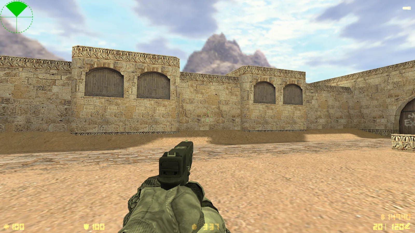 Скриншот  CS 1.6 Antiterror: скины и графика, 29 моделей оружия, перчатки, меню в темно-сером стиле и оптимизированный конфиг