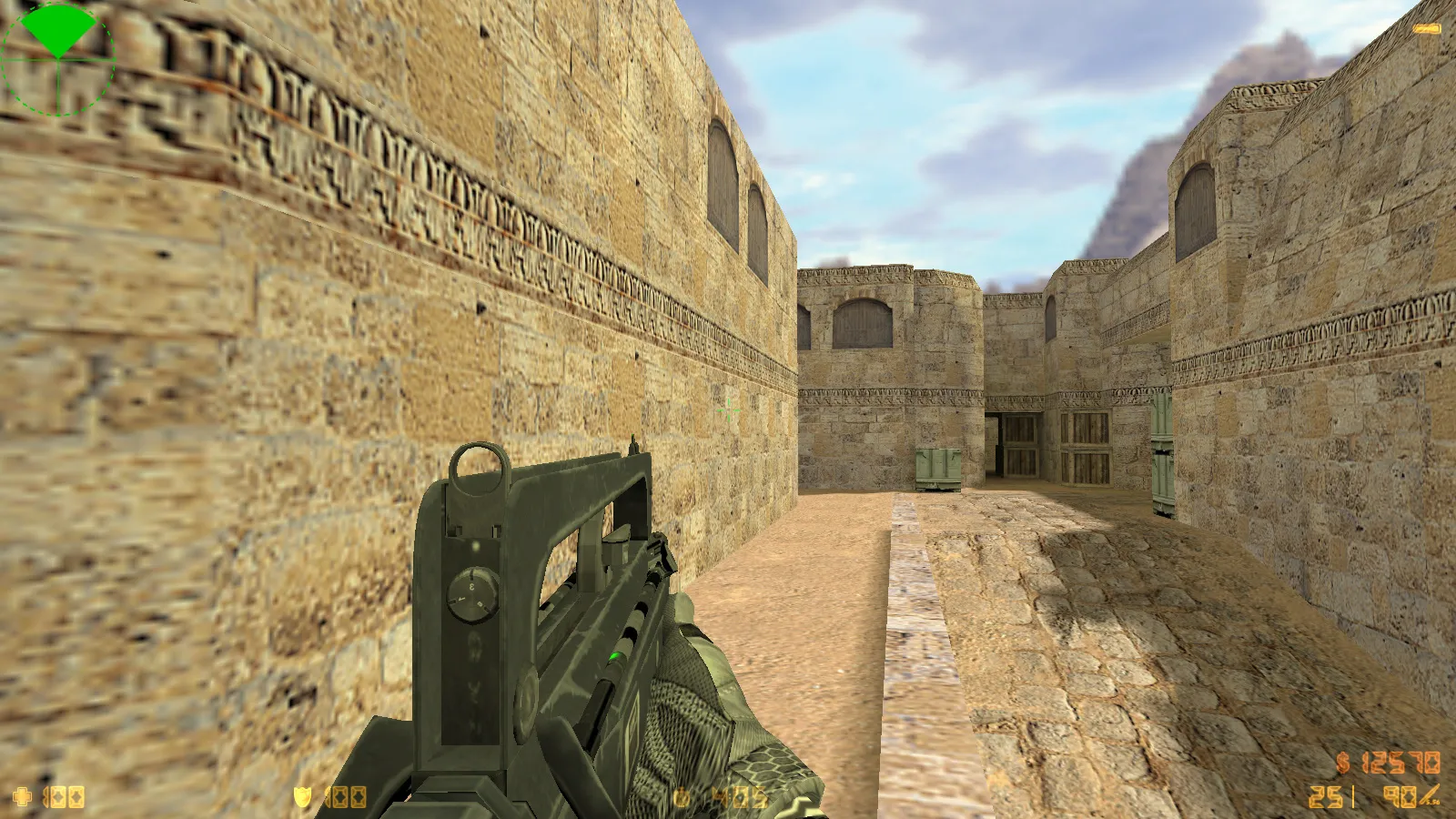 Скриншот  CS 1.6 Antiterror: скины и графика, 29 моделей оружия, перчатки, меню в темно-сером стиле и оптимизированный конфиг