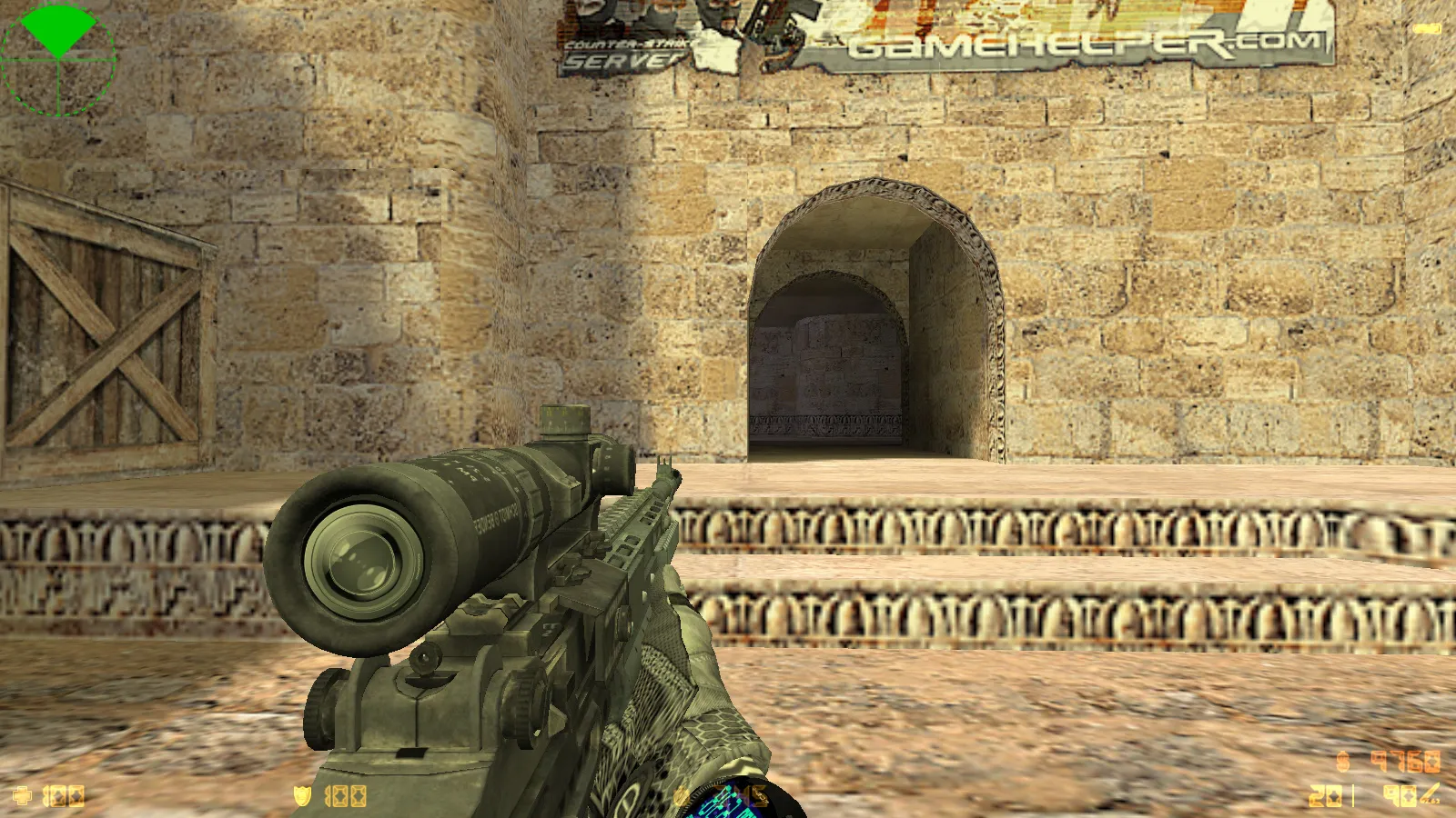 Скриншот  CS 1.6 Antiterror: скины и графика, 29 моделей оружия, перчатки, меню в темно-сером стиле и оптимизированный конфиг