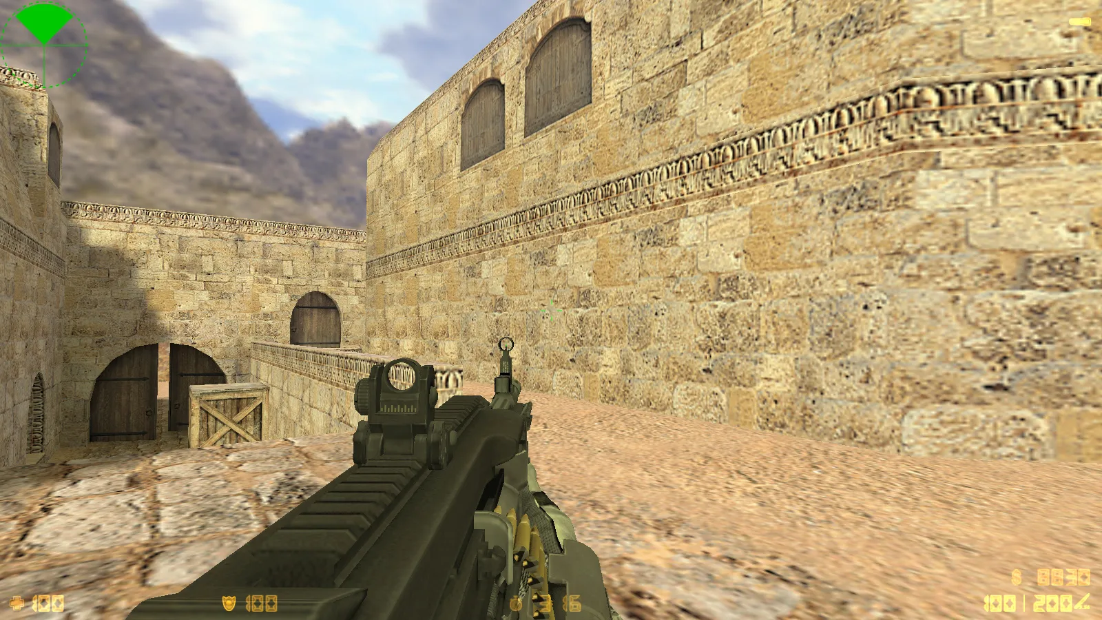 Скриншот  CS 1.6 Antiterror: скины и графика, 29 моделей оружия, перчатки, меню в темно-сером стиле и оптимизированный конфиг