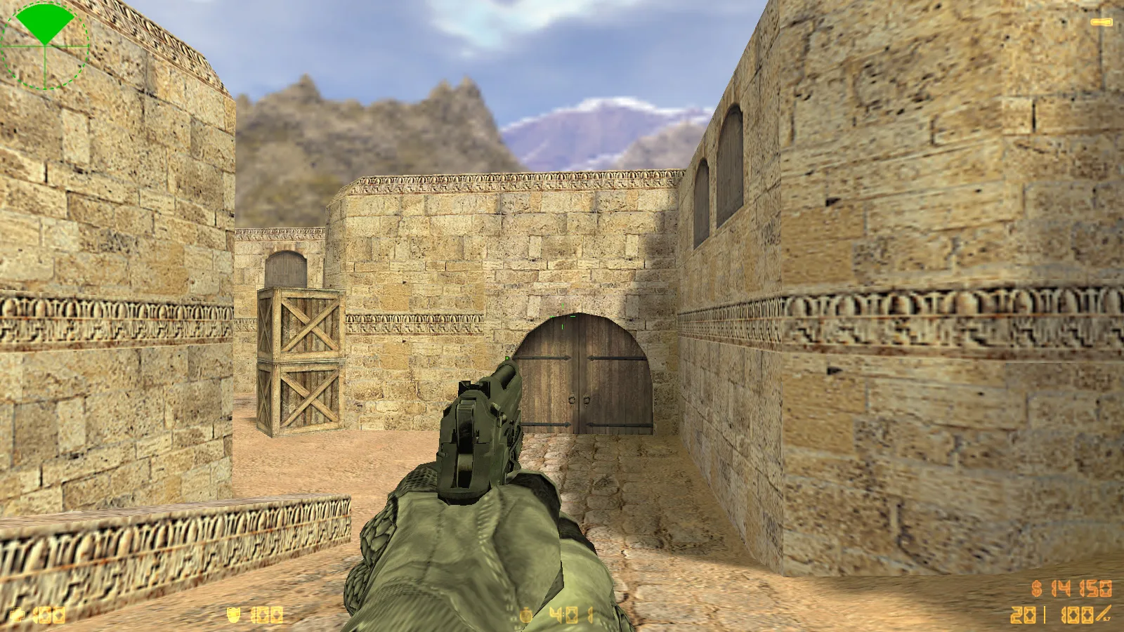 Скриншот  CS 1.6 Antiterror: скины и графика, 29 моделей оружия, перчатки, меню в темно-сером стиле и оптимизированный конфиг