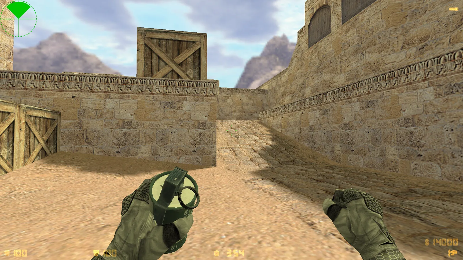 Скриншот  CS 1.6 Antiterror: скины и графика, 29 моделей оружия, перчатки, меню в темно-сером стиле и оптимизированный конфиг