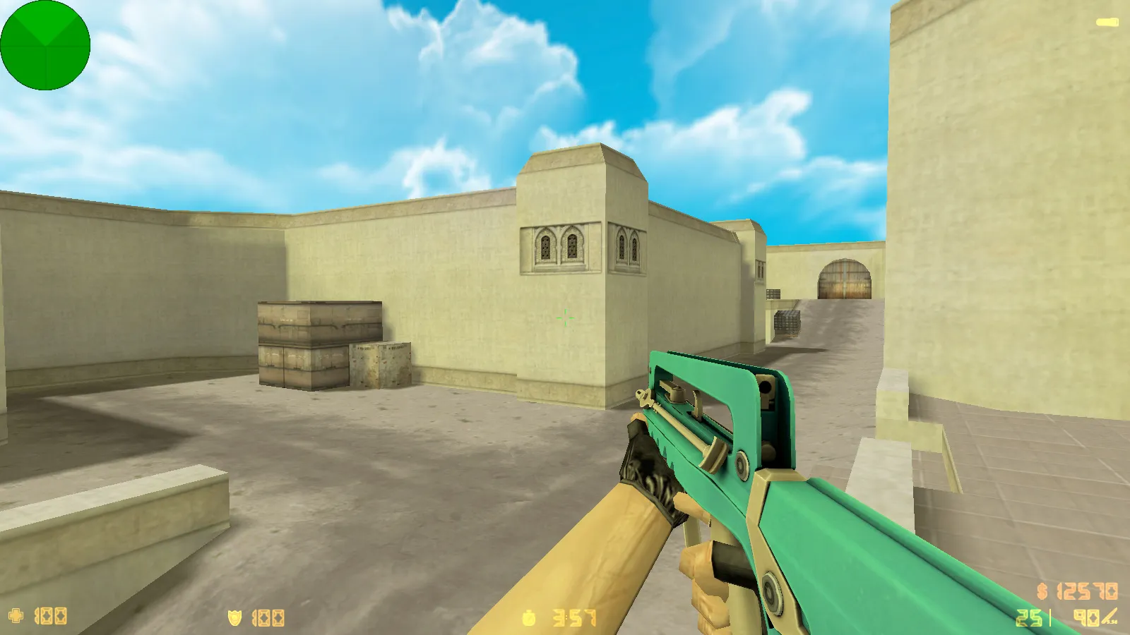 Скриншот  CS 1.6 Анубис — сборка с паком оружия v_/p_/w_ и графикой: небо, текстуры карт, звуки, русские ники