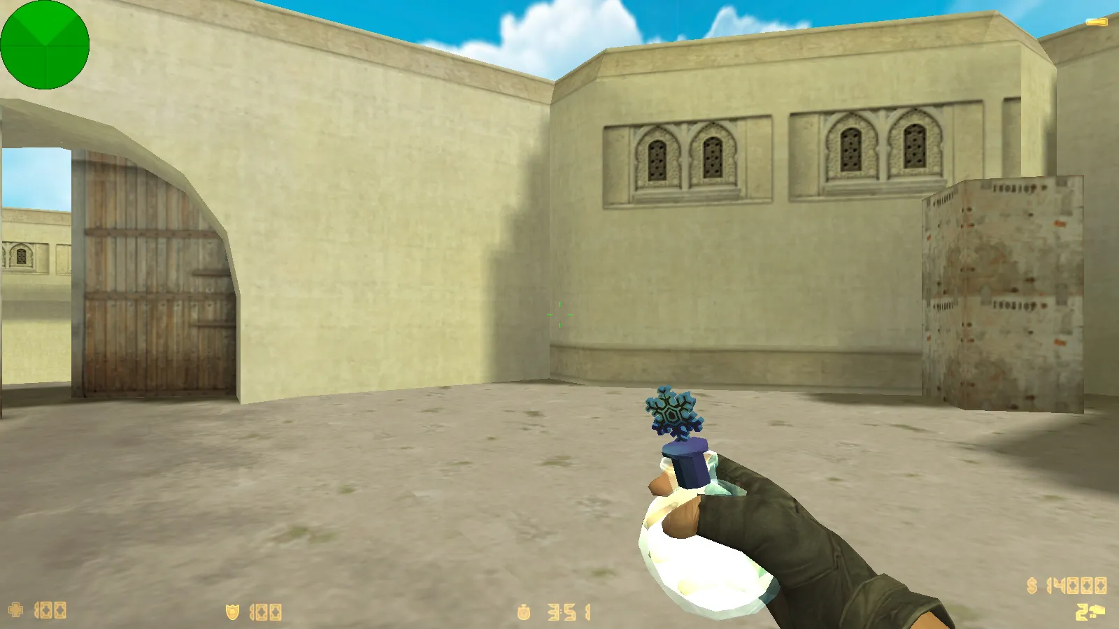 Скриншот  CS 1.6 Анубис — сборка с паком оружия v_/p_/w_ и графикой: небо, текстуры карт, звуки, русские ники