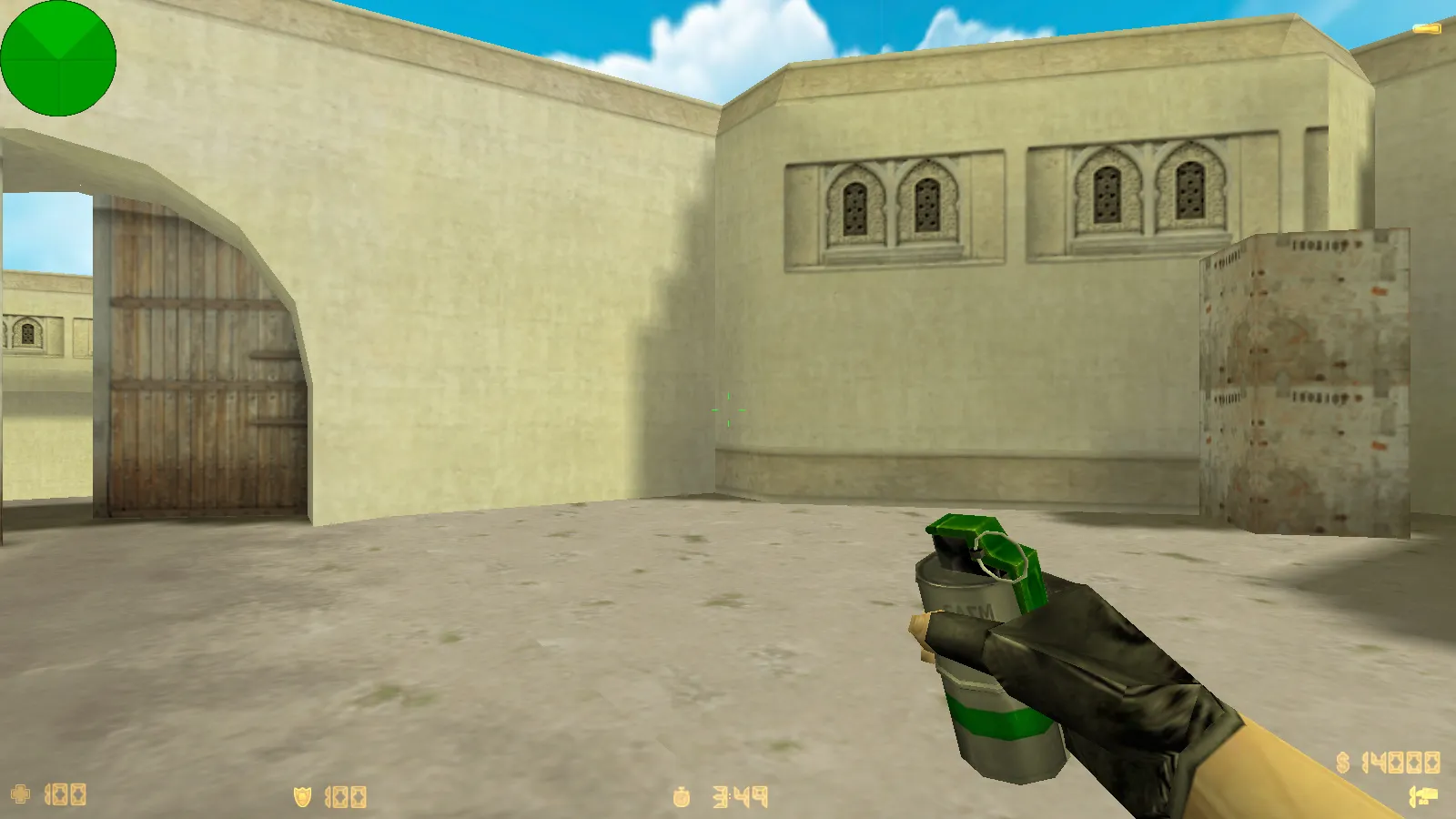 Скриншот  CS 1.6 Анубис — сборка с паком оружия v_/p_/w_ и графикой: небо, текстуры карт, звуки, русские ники