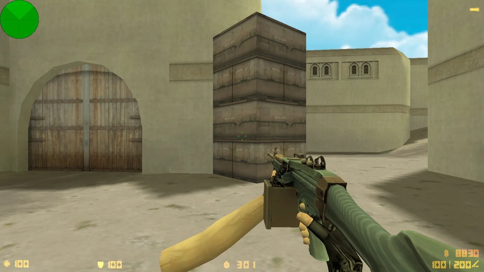 Скриншот  CS 1.6 Анубис — сборка с паком оружия v_/p_/w_ и графикой: небо, текстуры карт, звуки, русские ники