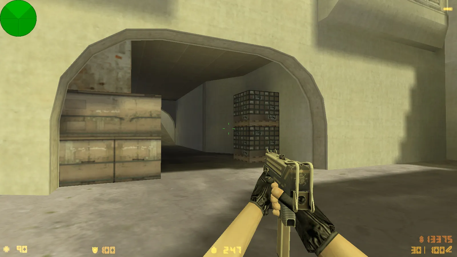 Скриншот  CS 1.6 Анубис — сборка с паком оружия v_/p_/w_ и графикой: небо, текстуры карт, звуки, русские ники