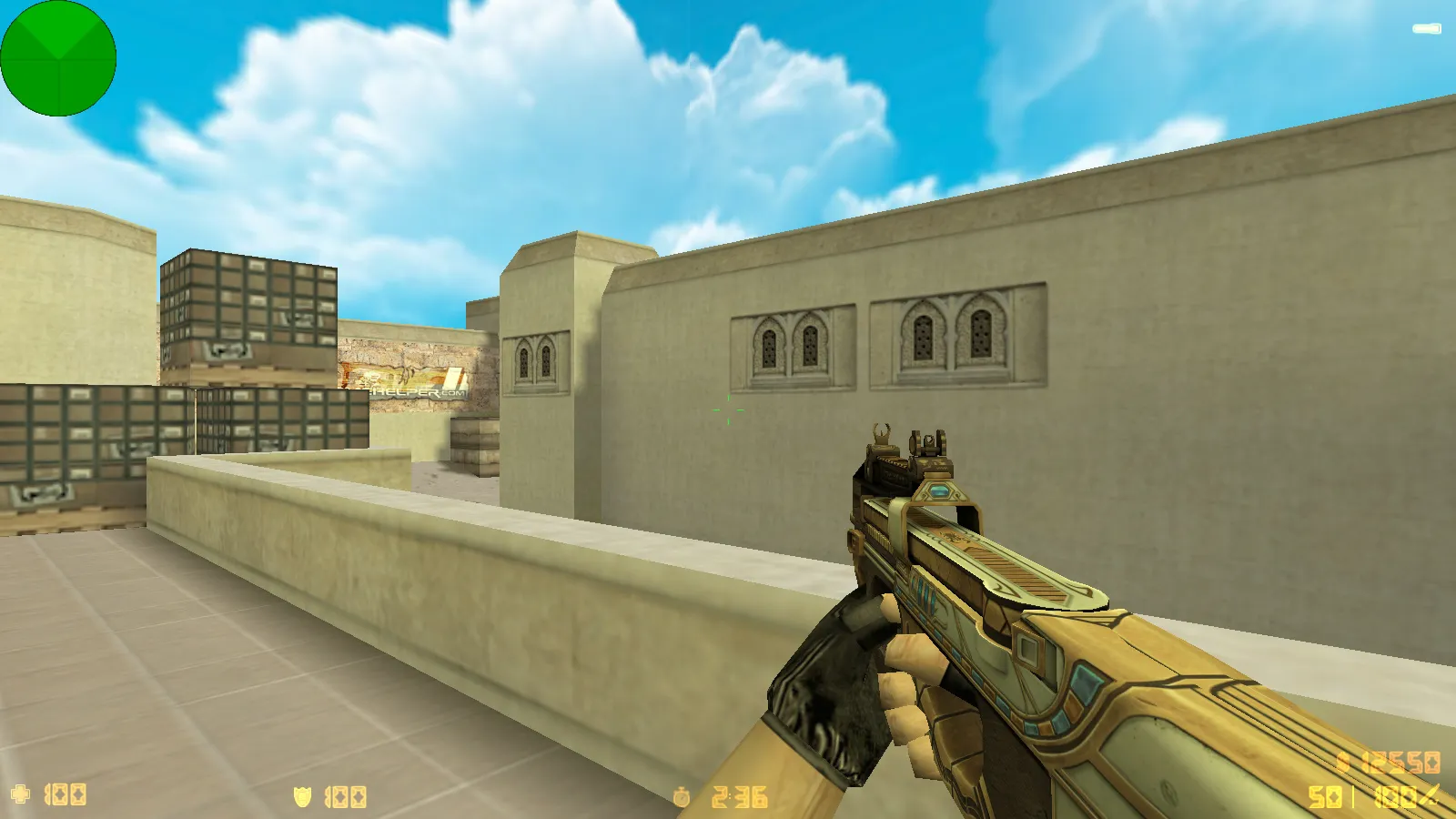 Скриншот  CS 1.6 Анубис — сборка с паком оружия v_/p_/w_ и графикой: небо, текстуры карт, звуки, русские ники