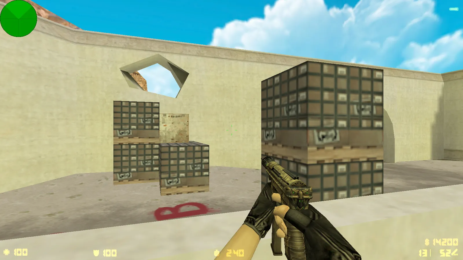 Скриншот  CS 1.6 Анубис — сборка с паком оружия v_/p_/w_ и графикой: небо, текстуры карт, звуки, русские ники