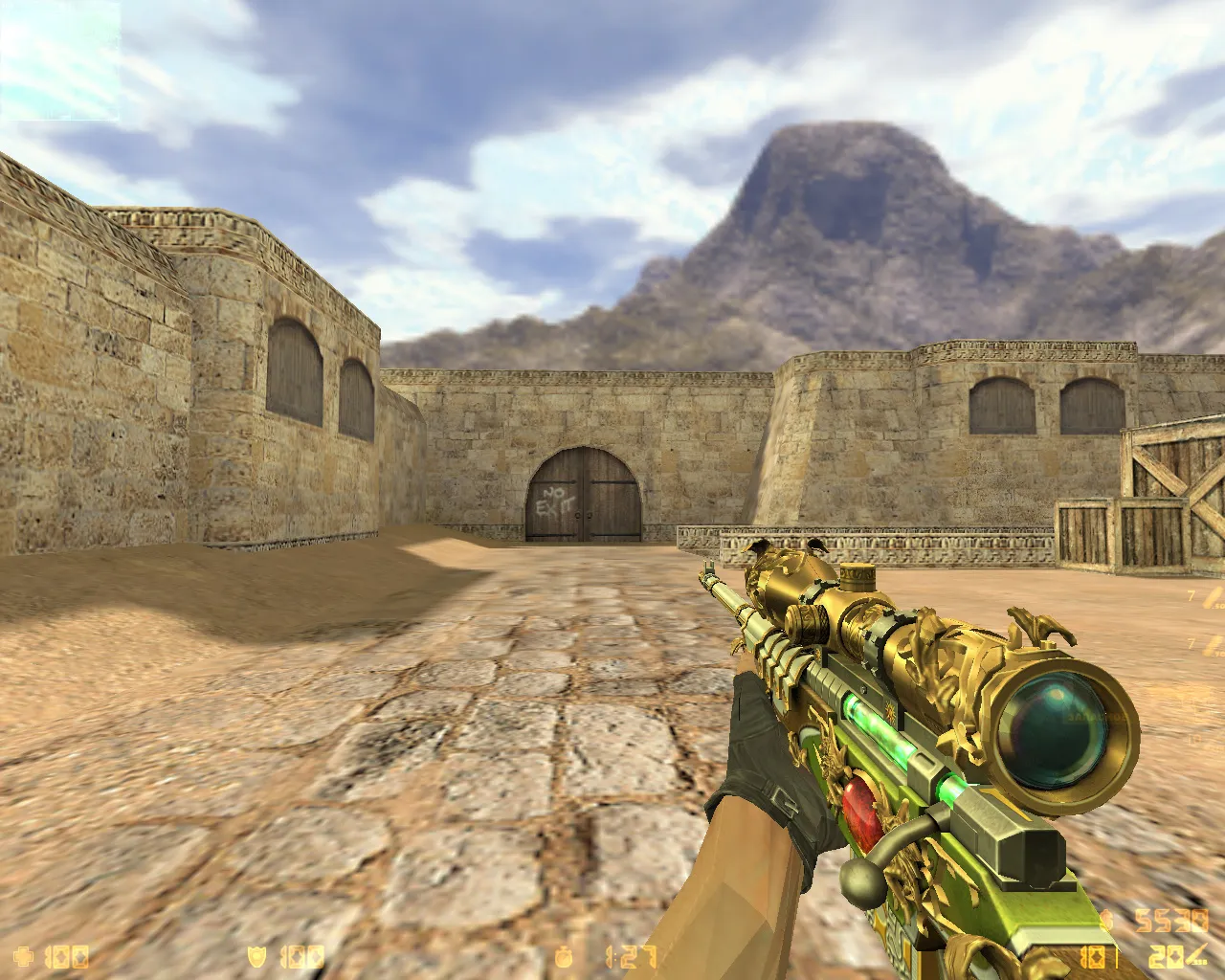 Скриншот CS 1.6 Апокалипсис 2069: футуристичные скины, оружие v_/p_/w_, звуки, меню и оптимизированный config