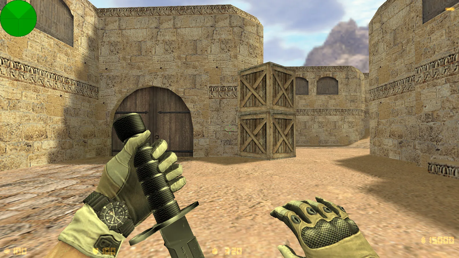 Скриншот CS 1.6 Army Guns: скины оружия v_/p_/w_, звуки, тёмное меню и оптимизированный config.cfg