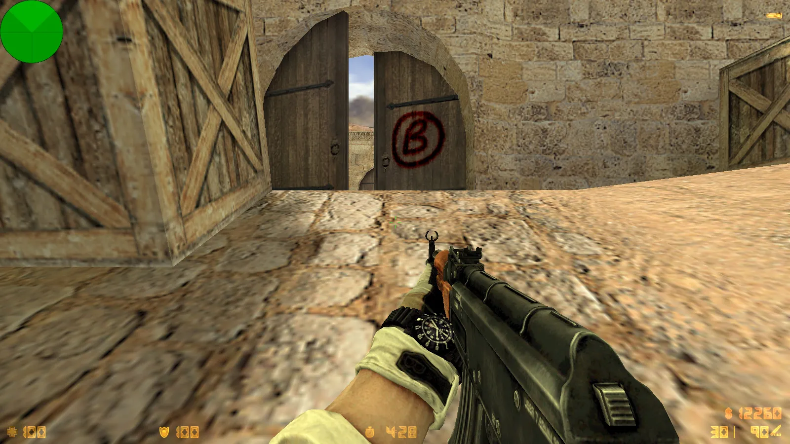 Скриншот CS 1.6 Army Guns: скины оружия v_/p_/w_, звуки, тёмное меню и оптимизированный config.cfg