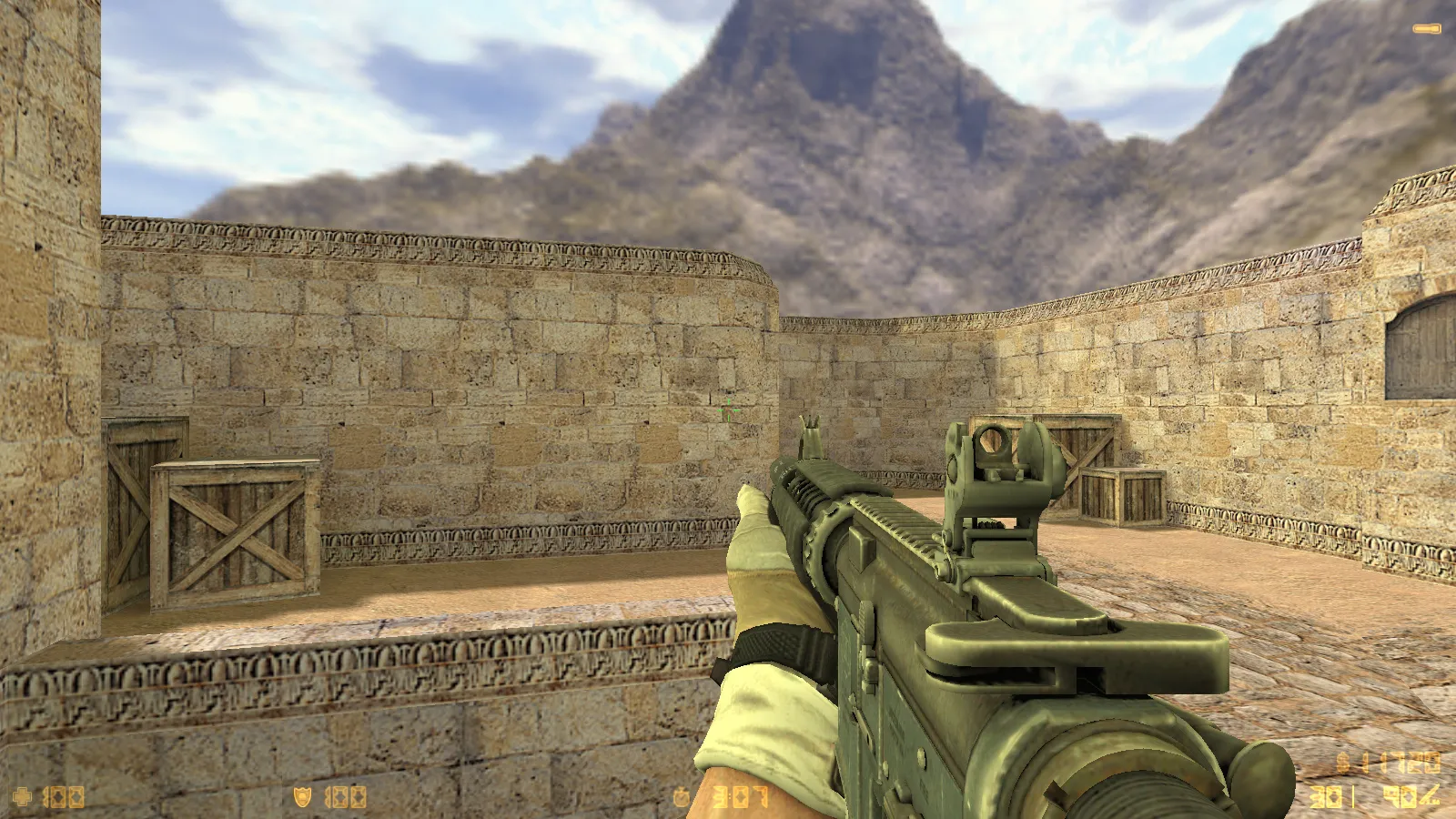 Скриншот CS 1.6 Army Guns: скины оружия v_/p_/w_, звуки, тёмное меню и оптимизированный config.cfg