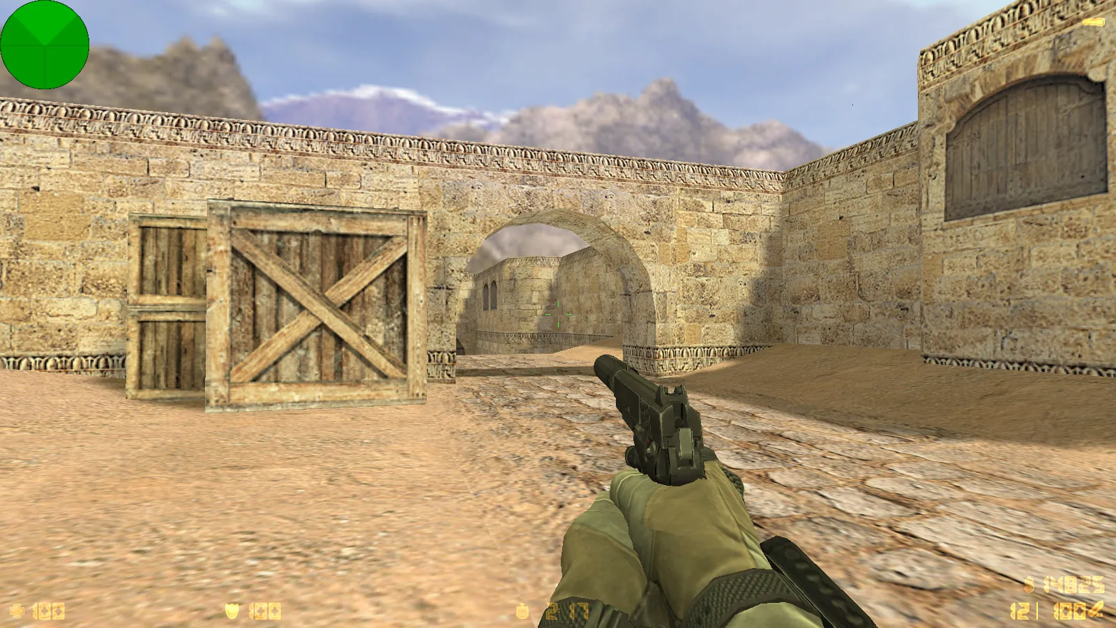 Скриншот  CS 1.6 Army Guns: скины оружия v_/p_/w_, звуки, тёмное меню и оптимизированный config.cfg