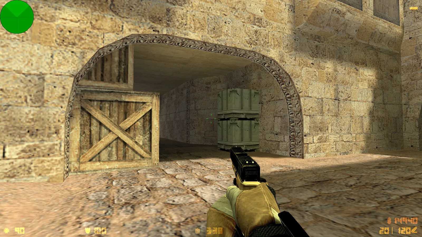 Скриншот  CS 1.6 Army Guns: скины оружия v_/p_/w_, звуки, тёмное меню и оптимизированный config.cfg