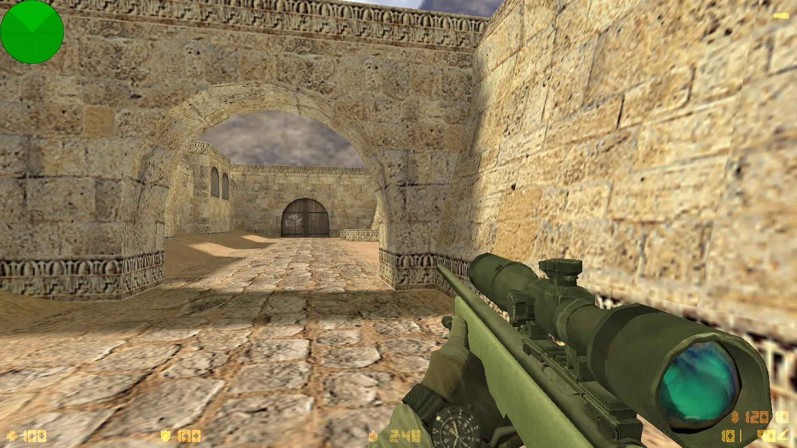 Скриншот  CS 1.6 Army Guns: скины оружия v_/p_/w_, звуки, тёмное меню и оптимизированный config.cfg