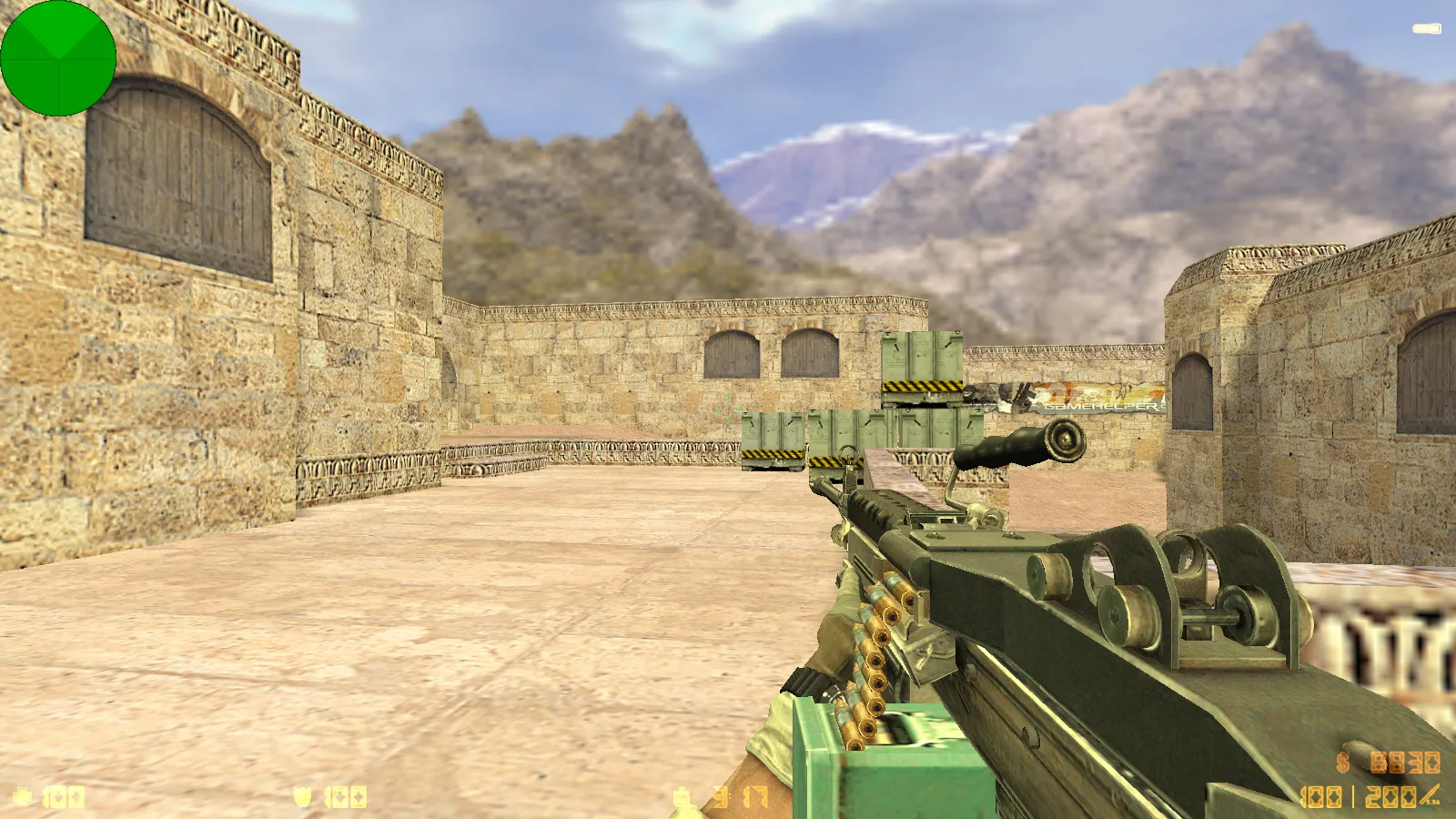 Скриншот  CS 1.6 Army Guns: скины оружия v_/p_/w_, звуки, тёмное меню и оптимизированный config.cfg