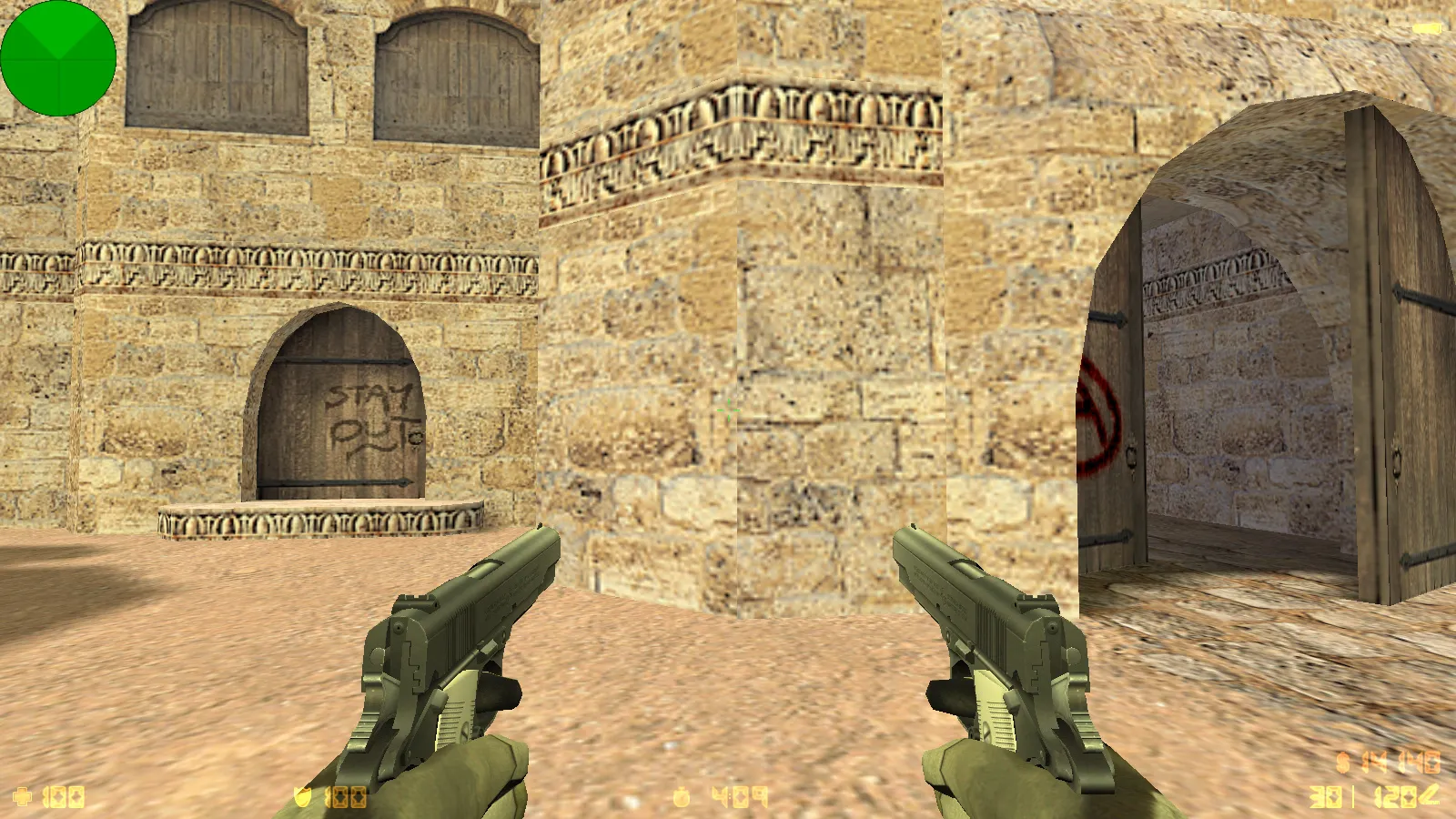 Скриншот  CS 1.6 Army Guns: скины оружия v_/p_/w_, звуки, тёмное меню и оптимизированный config.cfg