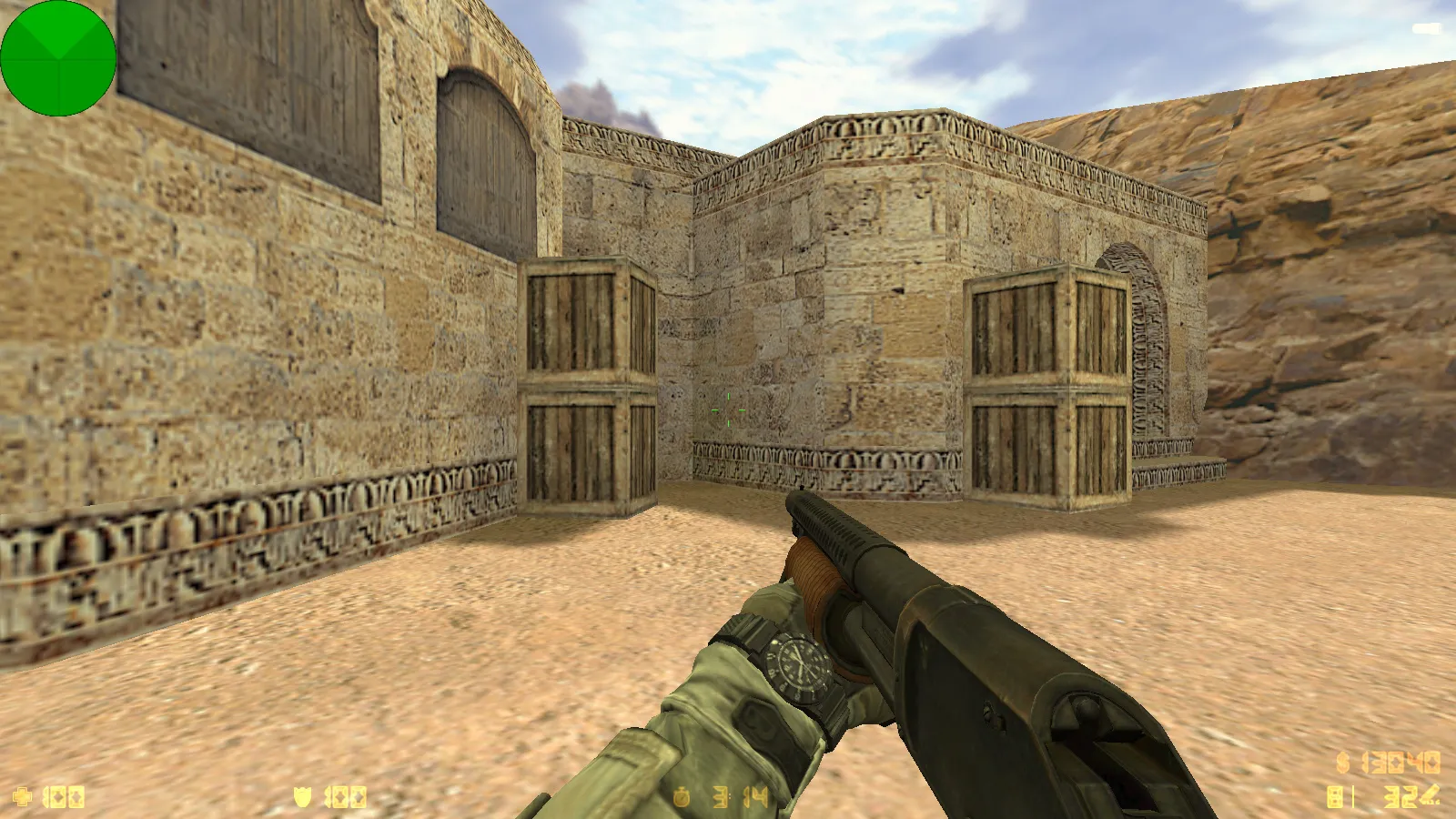 Скриншот  CS 1.6 Army Guns: скины оружия v_/p_/w_, звуки, тёмное меню и оптимизированный config.cfg