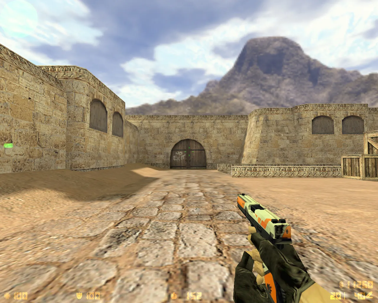 Скриншот  CS 1.6 «Азимов» — сборка с скинами Asiimov, ACS модели игроков, темным меню и оптимизированным конфигом