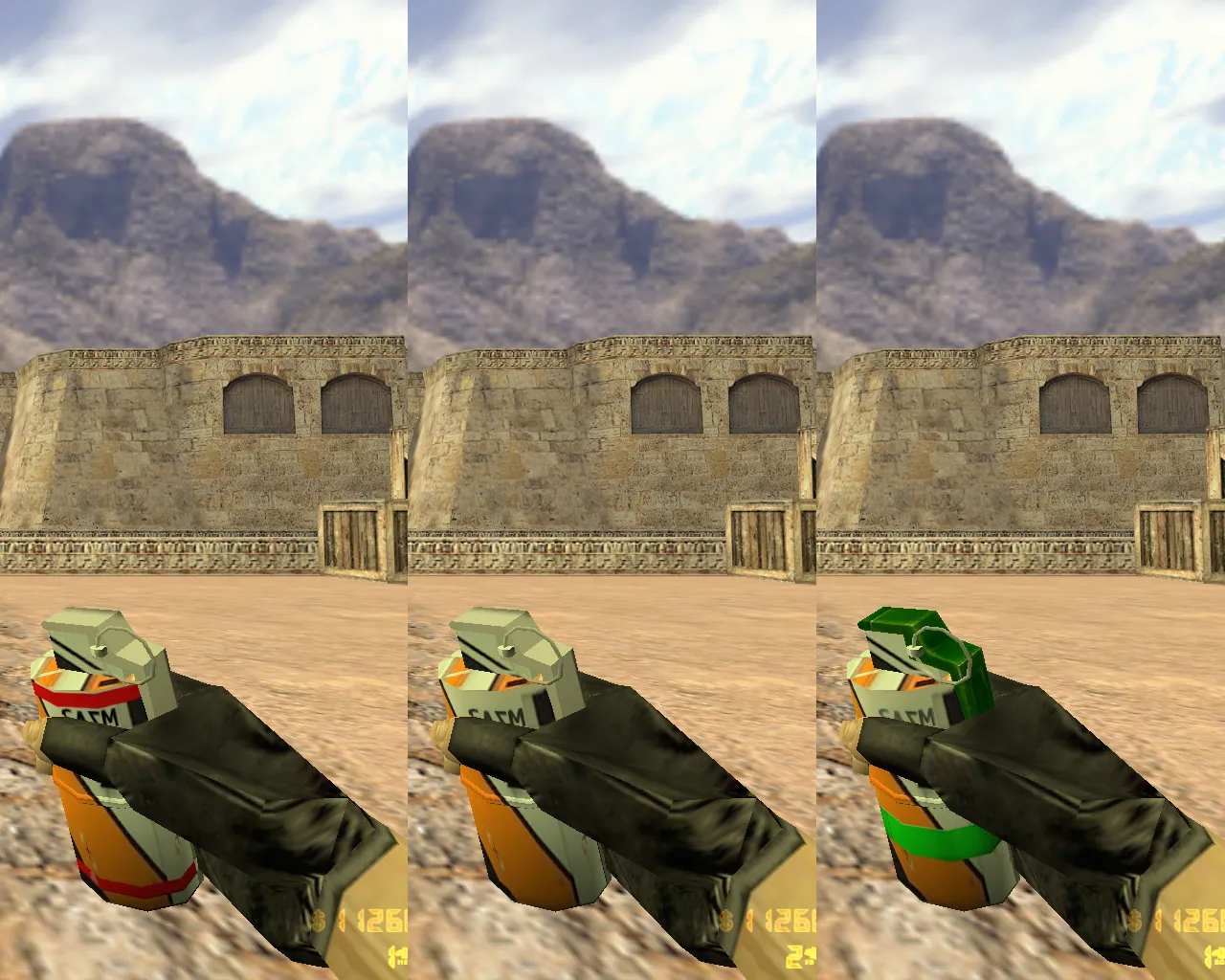 Скриншот  CS 1.6 «Азимов» — сборка с скинами Asiimov, ACS модели игроков, темным меню и оптимизированным конфигом