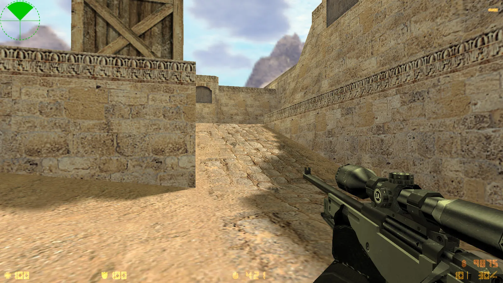 Скриншот  CS 1.6 Aurora — сборка со скинами, черно-серой темой, SteelSeries рукавами, патронами в меню и оптимизированным конфигом