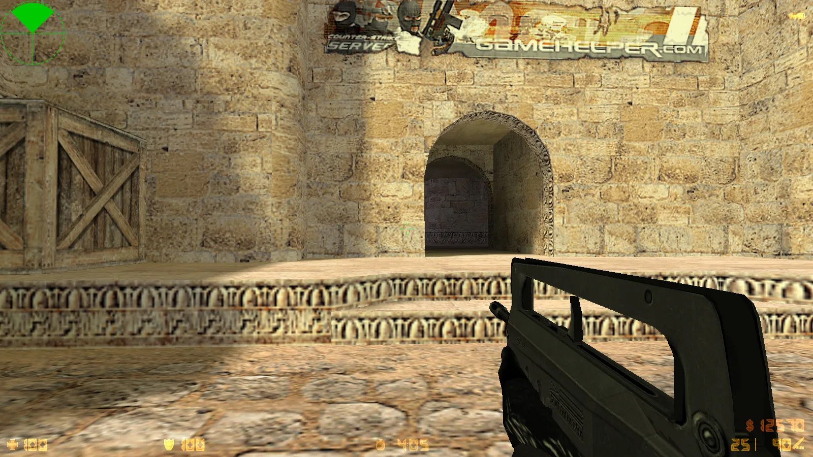 Скриншот  CS 1.6 Aurora — сборка со скинами, черно-серой темой, SteelSeries рукавами, патронами в меню и оптимизированным конфигом