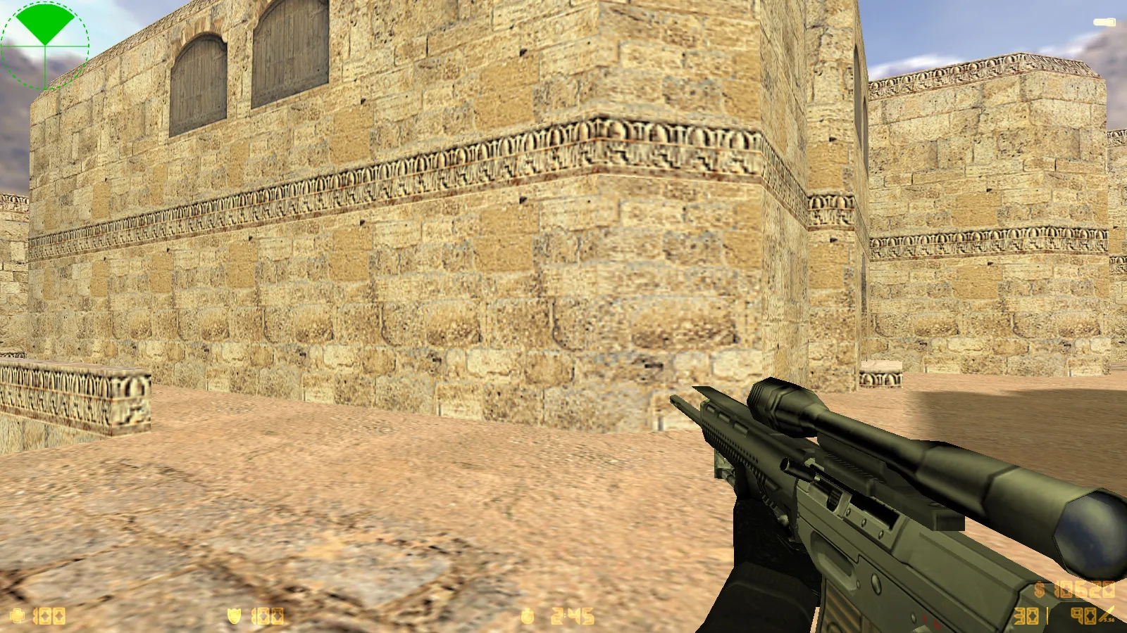 Скриншот  CS 1.6 Aurora — сборка со скинами, черно-серой темой, SteelSeries рукавами, патронами в меню и оптимизированным конфигом