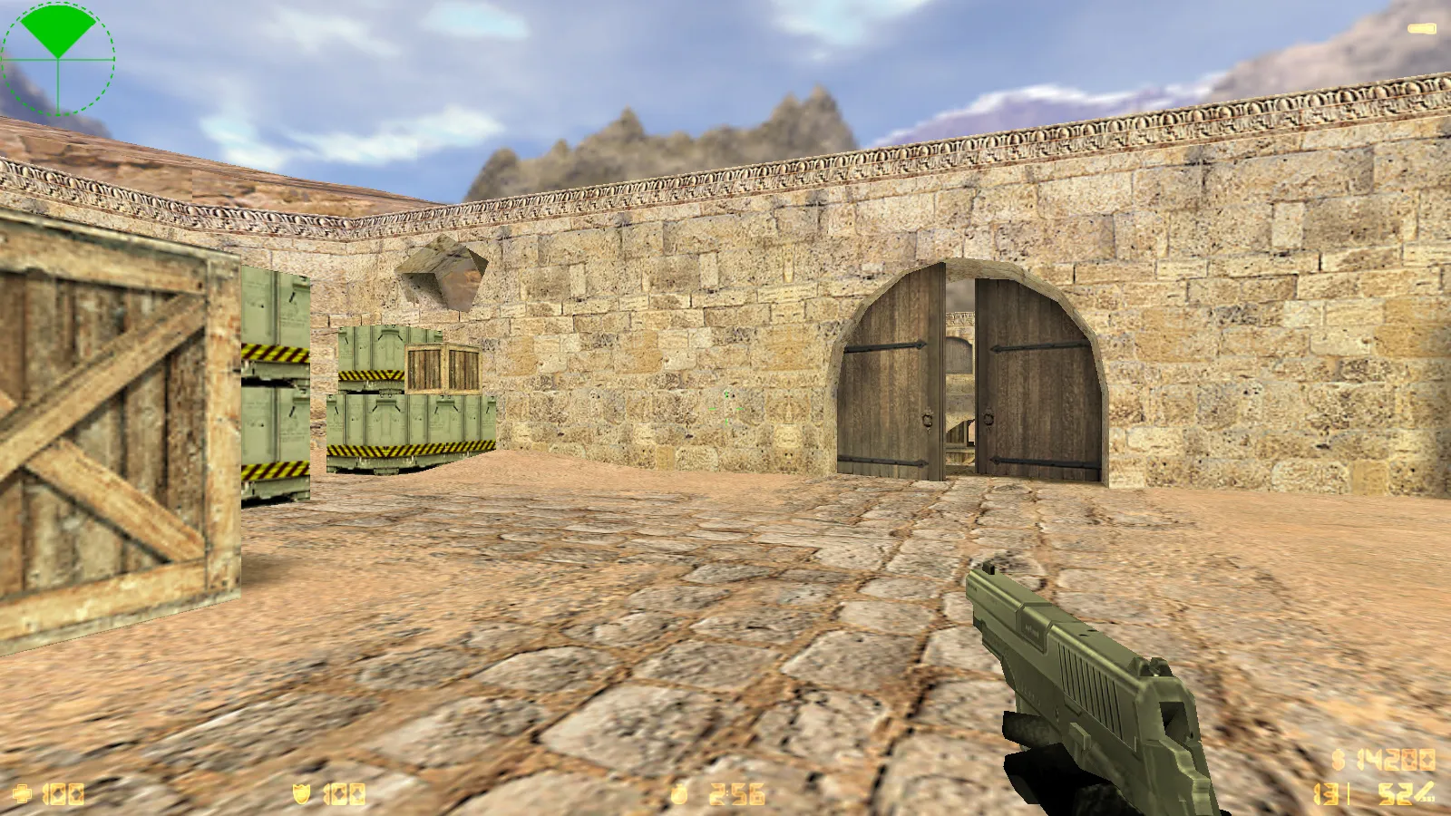 Скриншот  CS 1.6 Aurora — сборка со скинами, черно-серой темой, SteelSeries рукавами, патронами в меню и оптимизированным конфигом