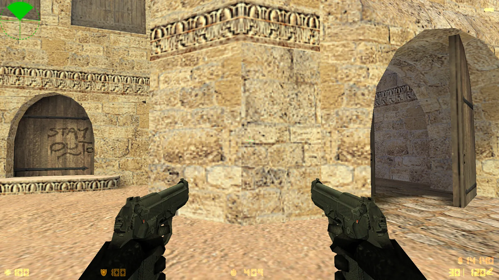 Скриншот  CS 1.6 Aurora — сборка со скинами, черно-серой темой, SteelSeries рукавами, патронами в меню и оптимизированным конфигом