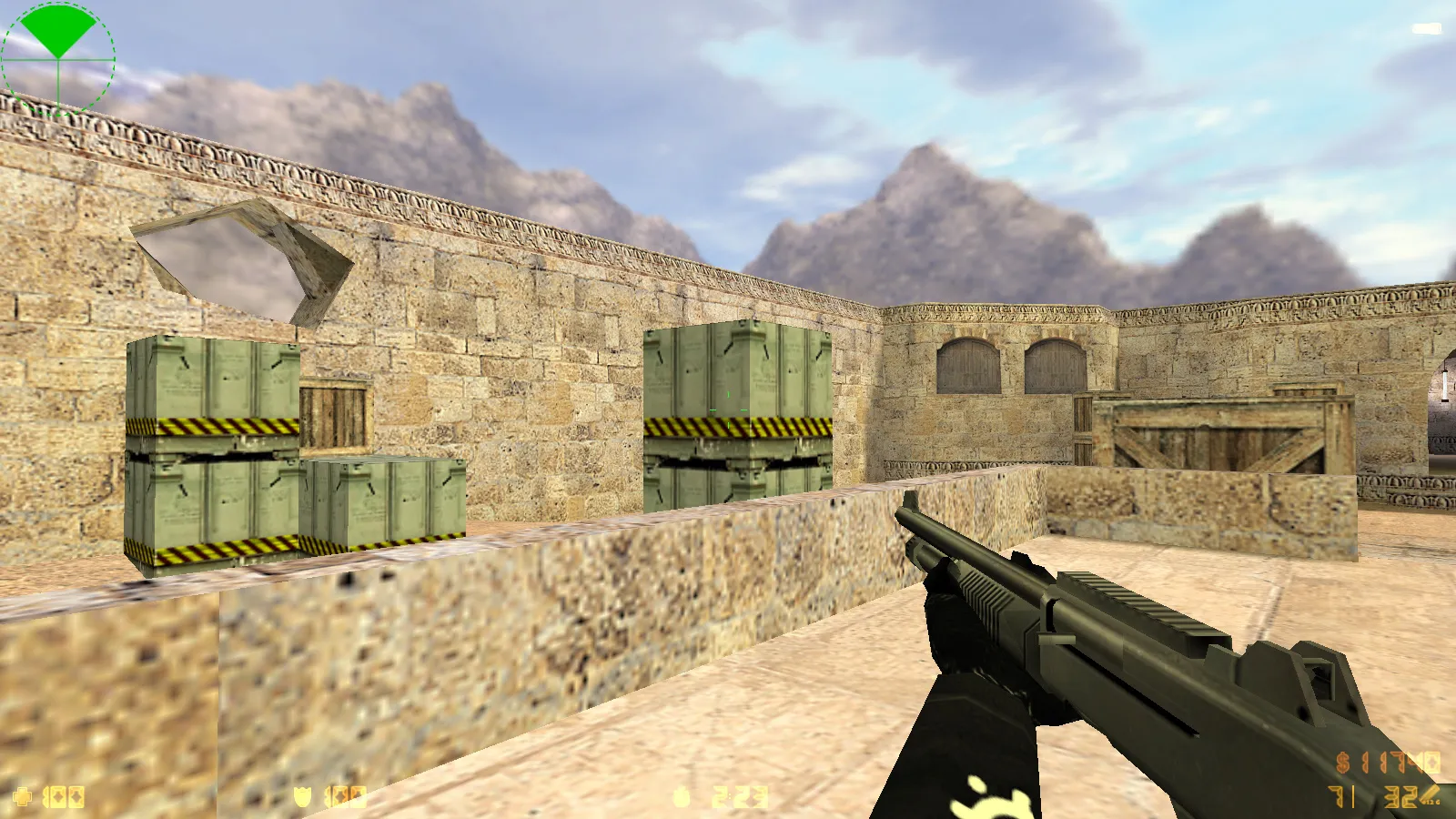 Скриншот  CS 1.6 Aurora — сборка со скинами, черно-серой темой, SteelSeries рукавами, патронами в меню и оптимизированным конфигом