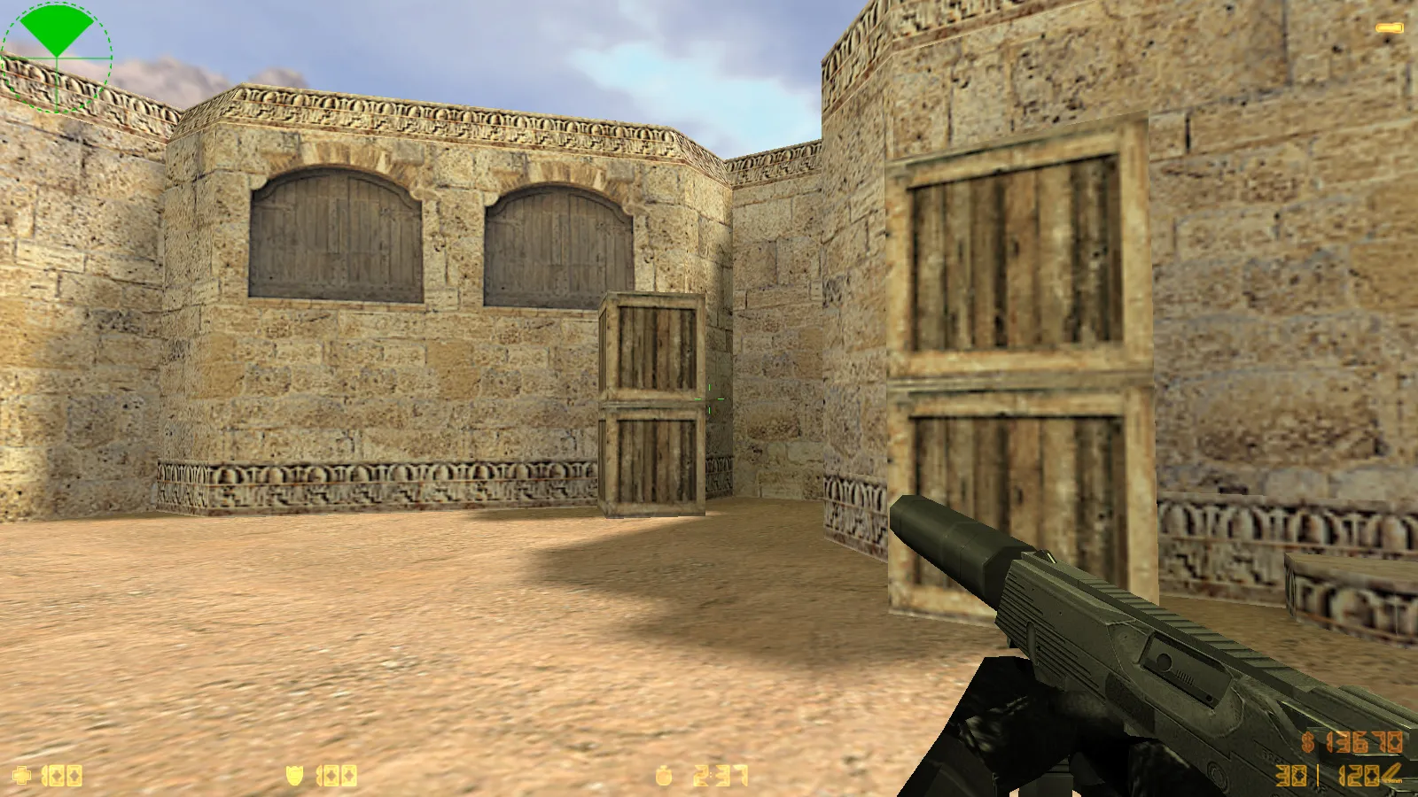 Скриншот  CS 1.6 Aurora — сборка со скинами, черно-серой темой, SteelSeries рукавами, патронами в меню и оптимизированным конфигом