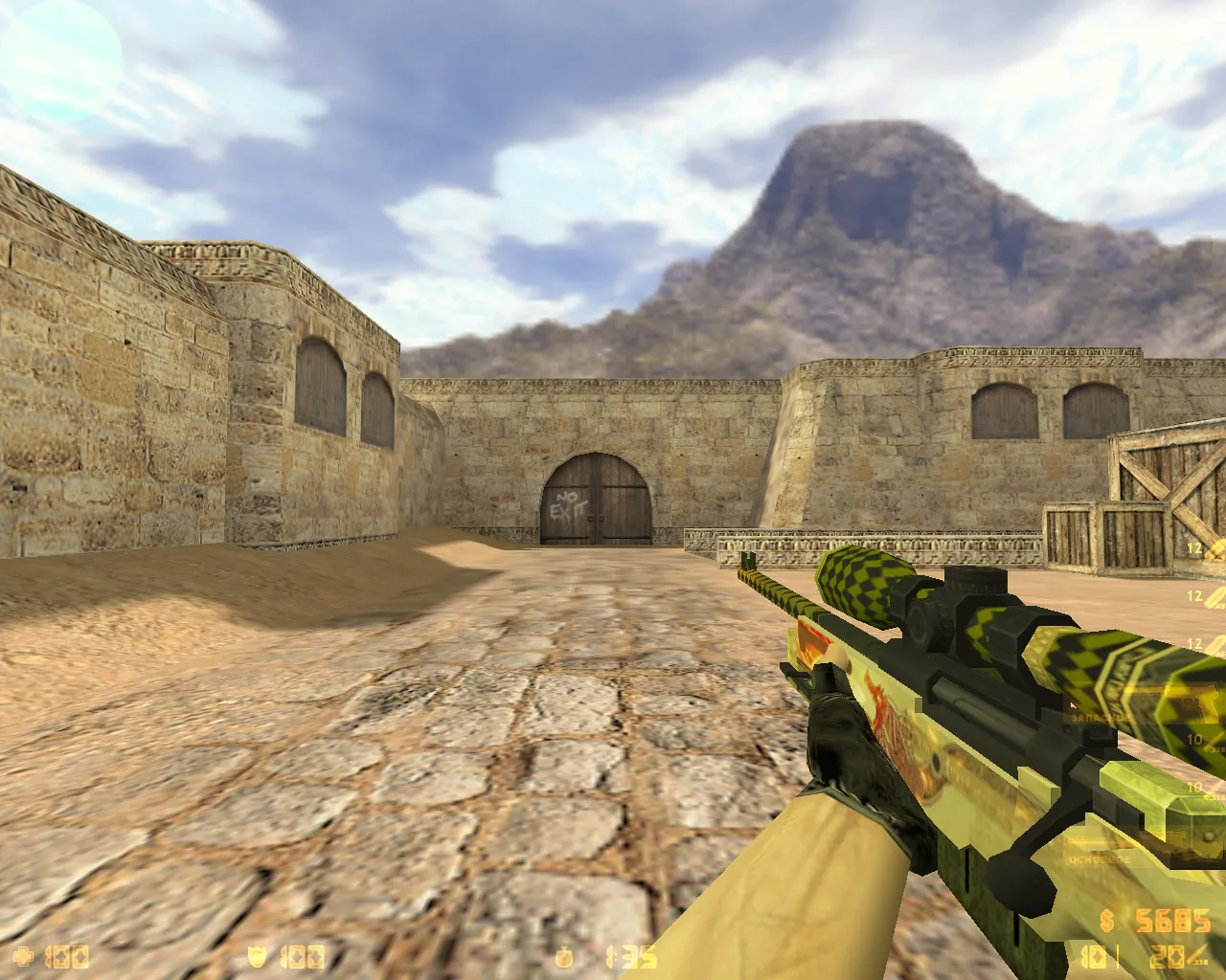 Скриншот CS 1.6 от Бэстмана: блогерская сборка с 8 скинами, конфигом и музыкой в меню