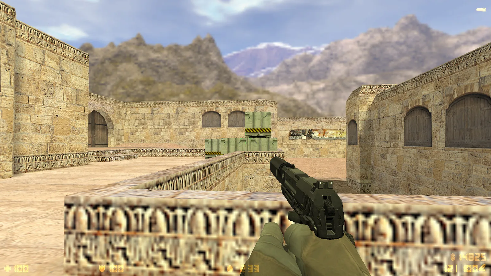 Скриншот  CS 1.6 Battery: сборка с 8 апгрейдами, v_/p_/w_ оружием, звуками, графикой меню и чистым конфигом