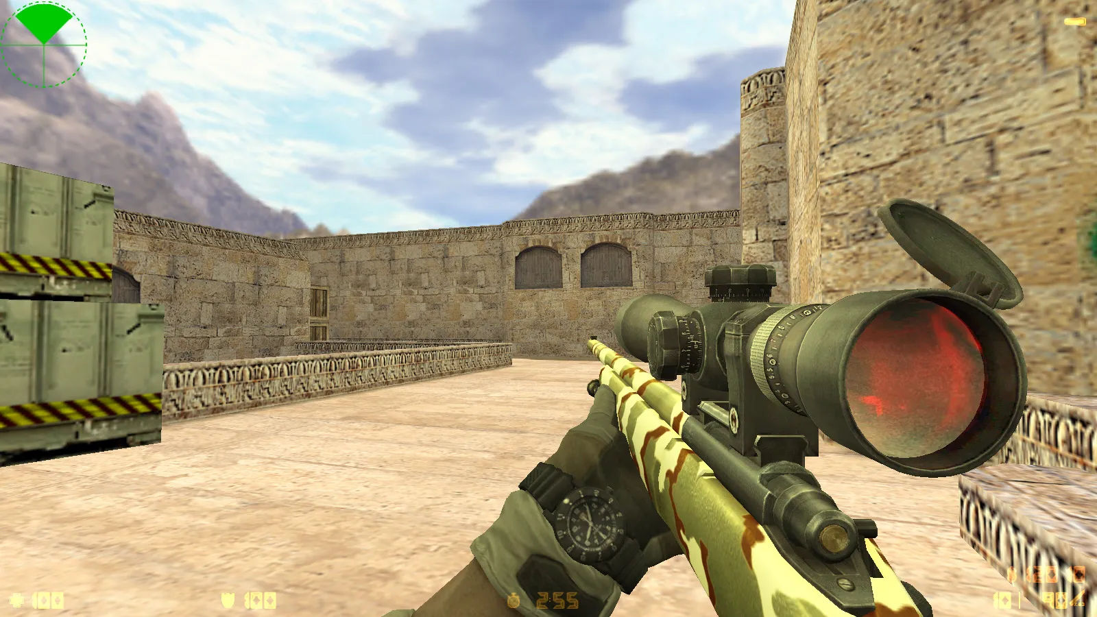 Скриншот  CS 1.6 Battery: сборка с 8 апгрейдами, v_/p_/w_ оружием, звуками, графикой меню и чистым конфигом