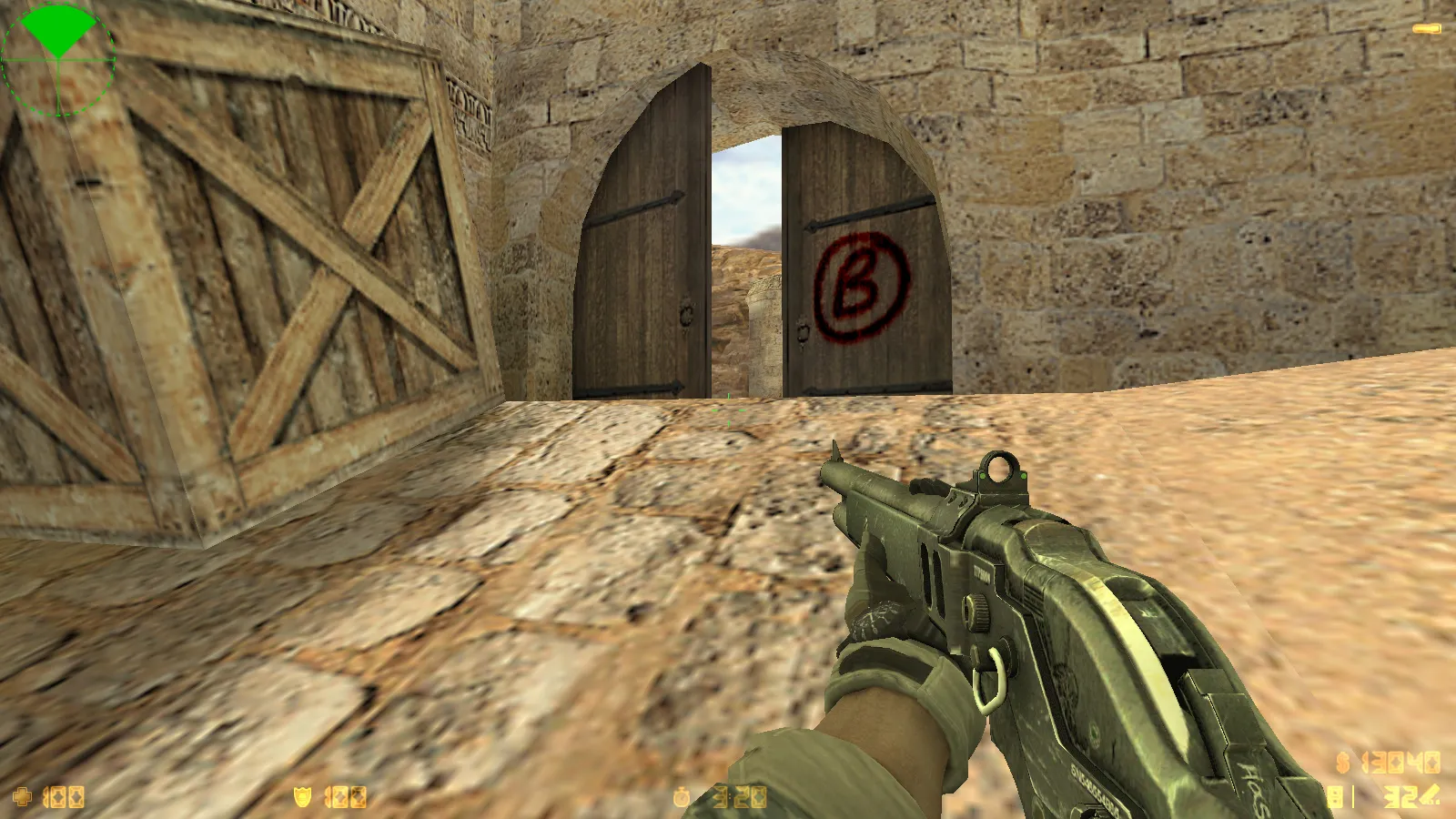 Скриншот  CS 1.6 Battery: сборка с 8 апгрейдами, v_/p_/w_ оружием, звуками, графикой меню и чистым конфигом